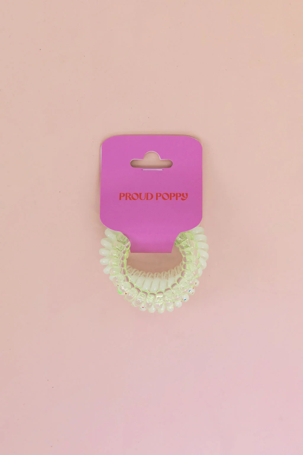 Neon Green Coil Hair Ties – 4 Pack - Image 4