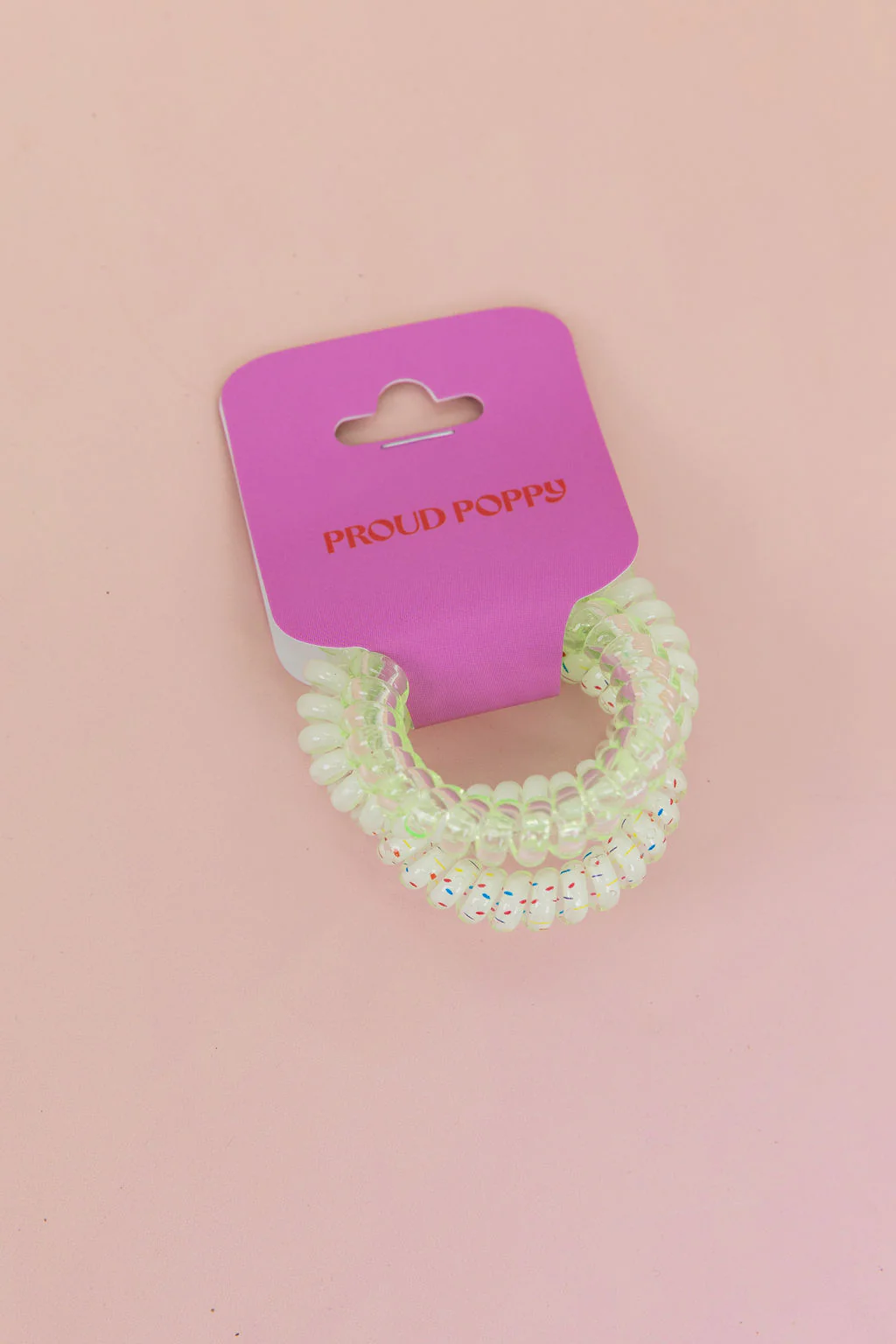 Neon Green Coil Hair Ties – 4 Pack - Image 5