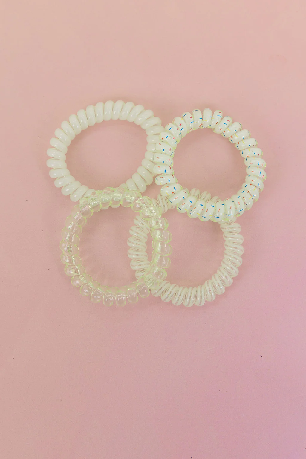 Neon Green Coil Hair Ties – 4 Pack - Image 7