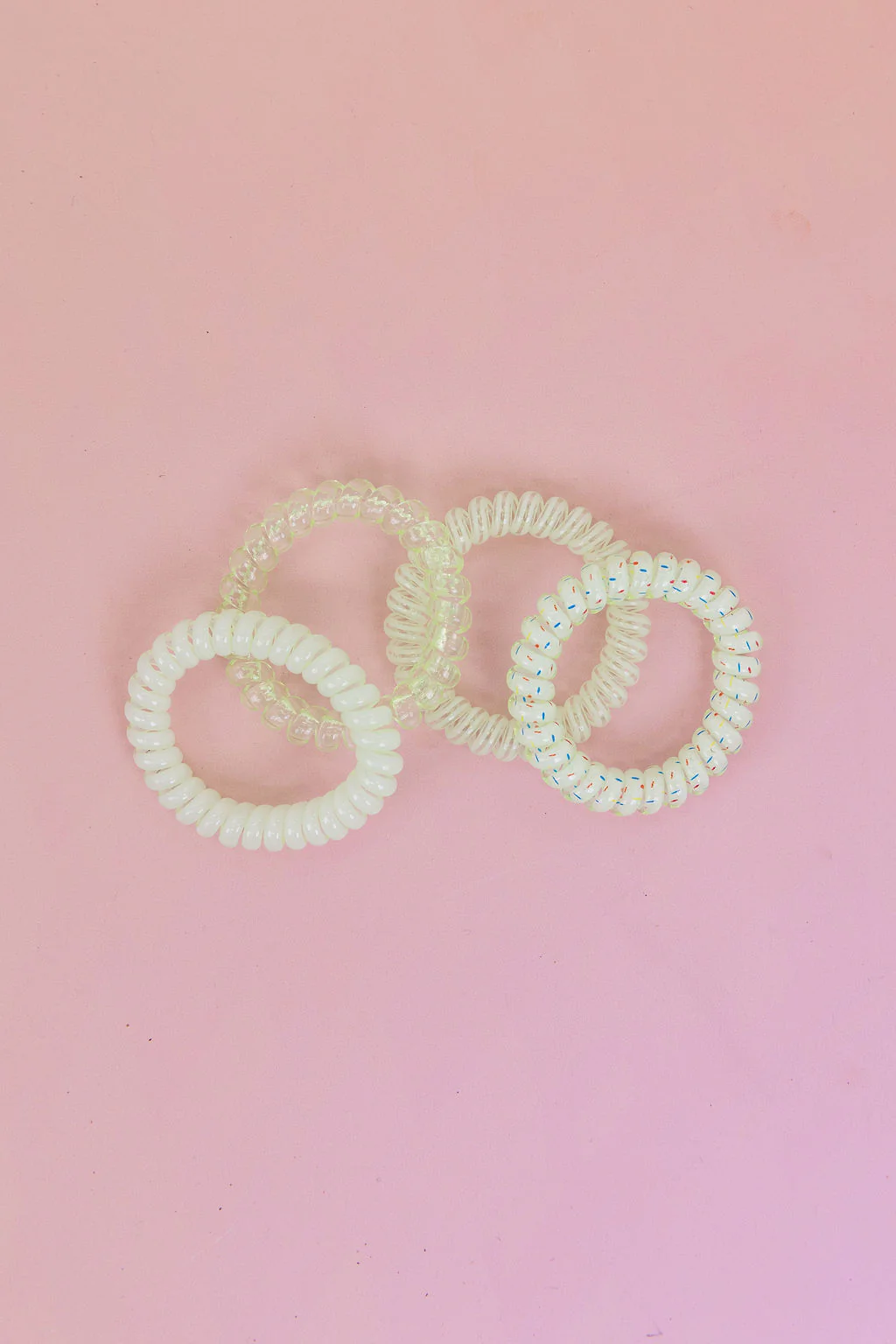 Neon Green Coil Hair Ties – 4 Pack - Image 8