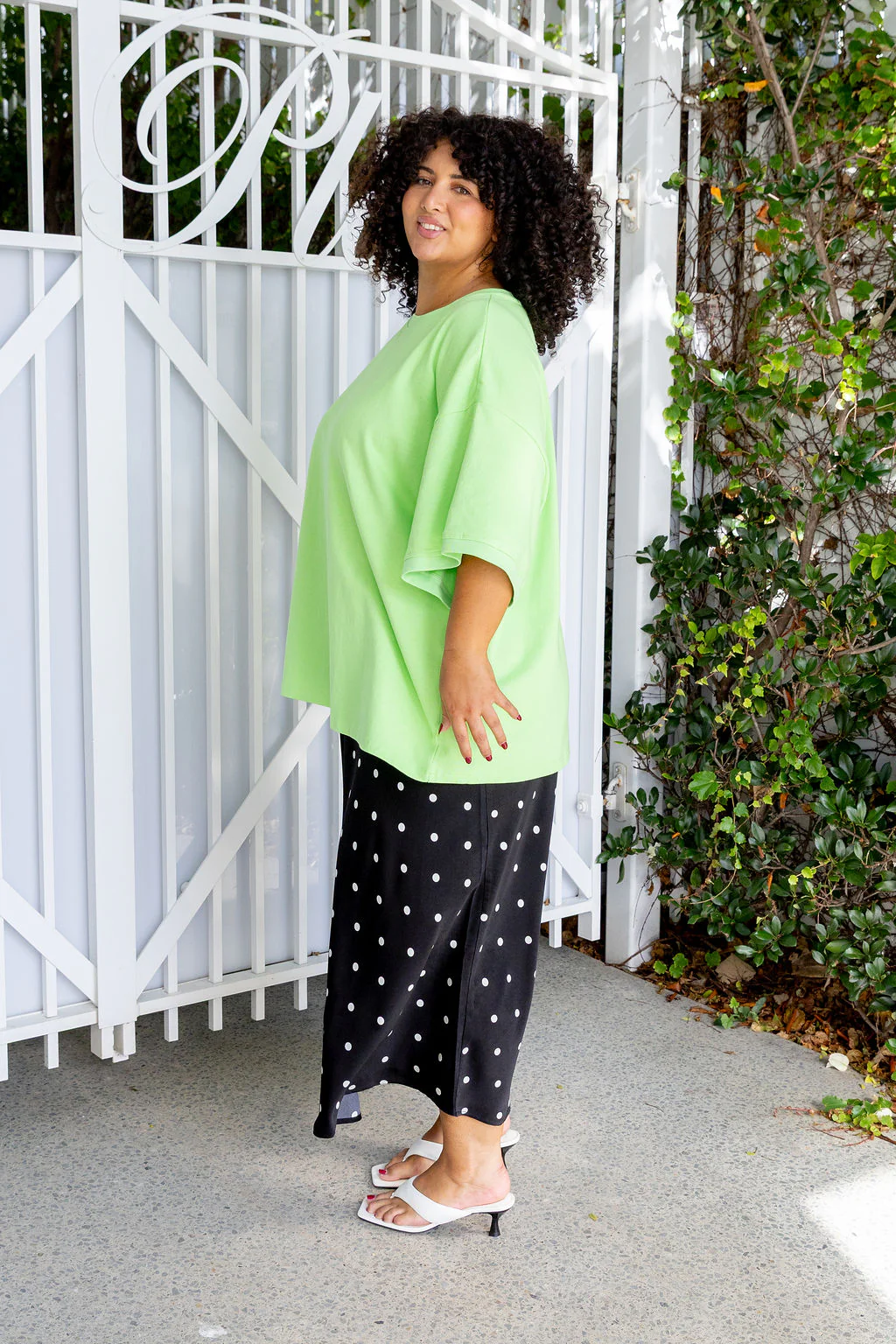 Nikita Heavyweight Cotton Tee in Apple - Image 7