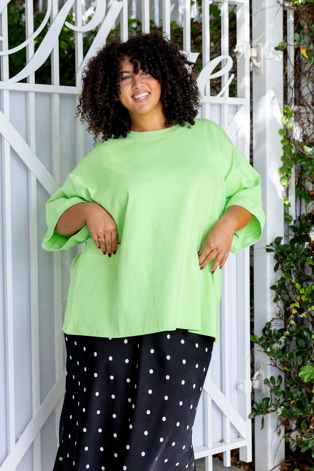 Nikita Heavyweight Cotton Tee in Apple - Image 9