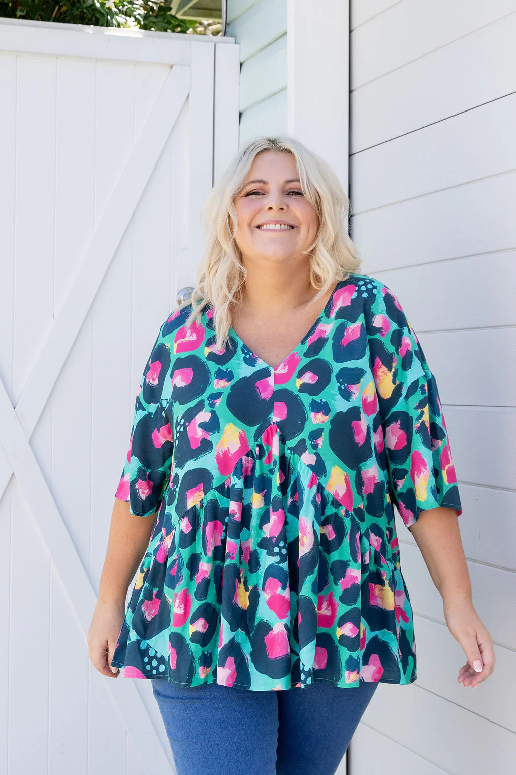 Peak Top in Green Leopard by Kasey Rainbow - Image 10