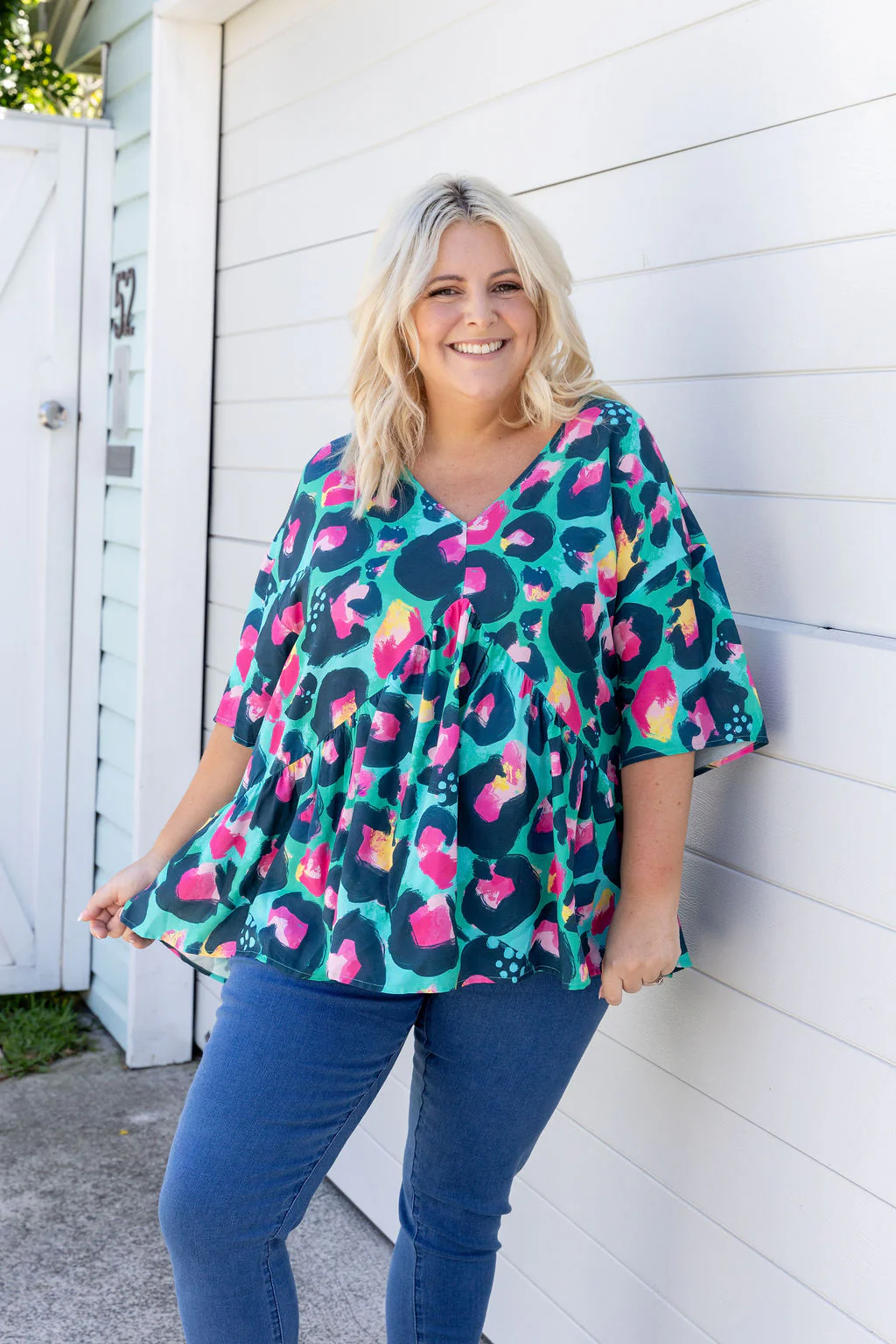 Peak Top in Green Leopard by Kasey Rainbow - Image 11