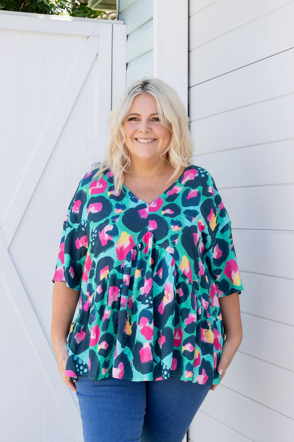 Peak Top in Green Leopard by Kasey Rainbow - Image 12