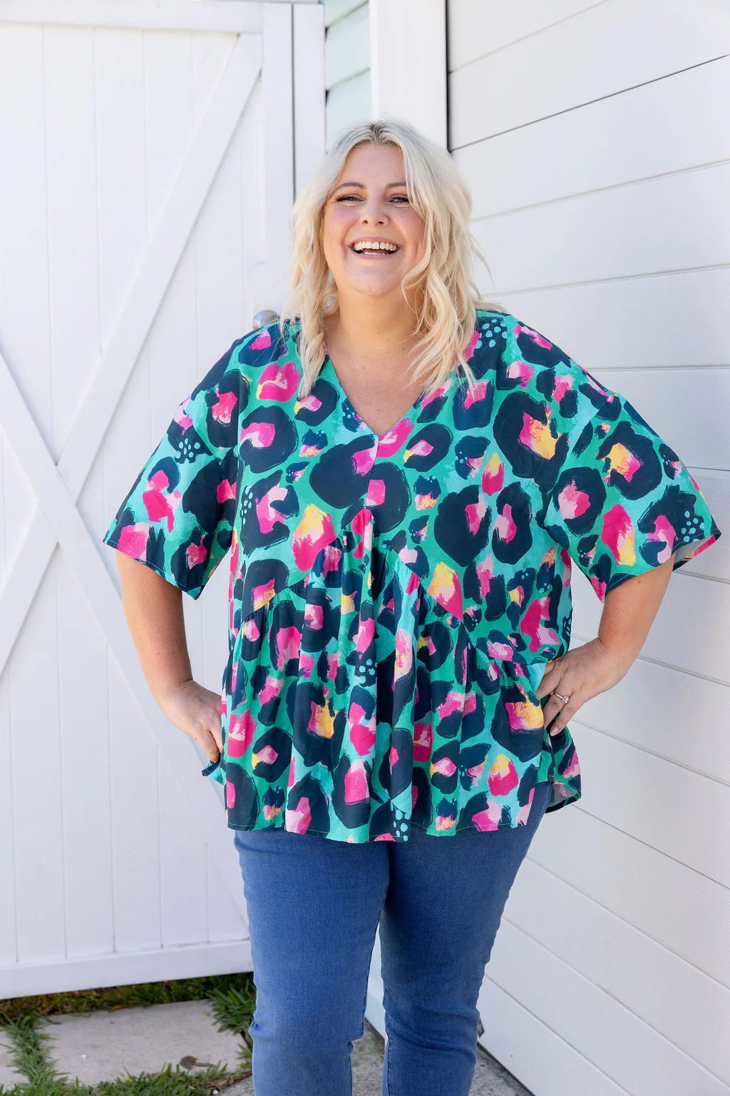 Peak Top in Green Leopard by Kasey Rainbow - Image 3