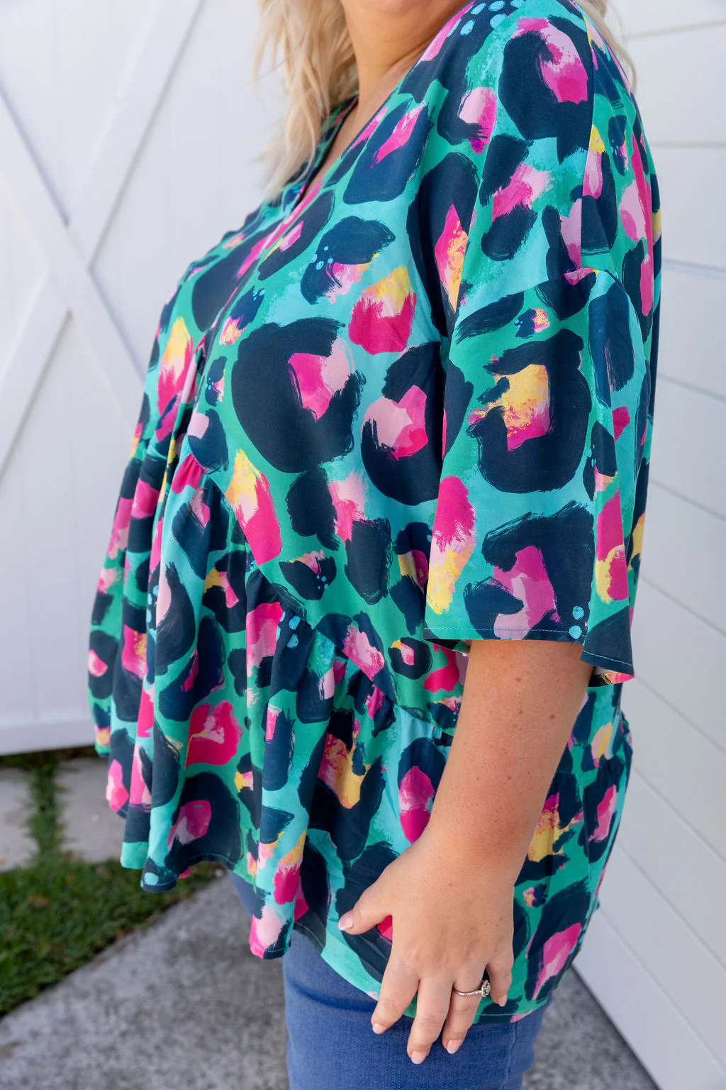 Peak Top in Green Leopard by Kasey Rainbow - Image 6