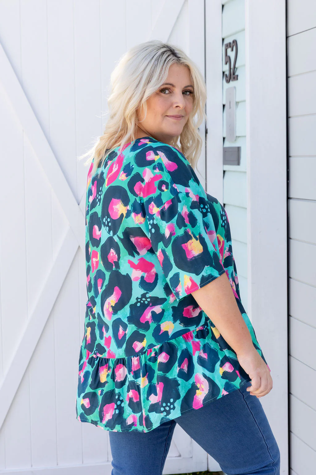 Peak Top in Green Leopard by Kasey Rainbow - Image 9