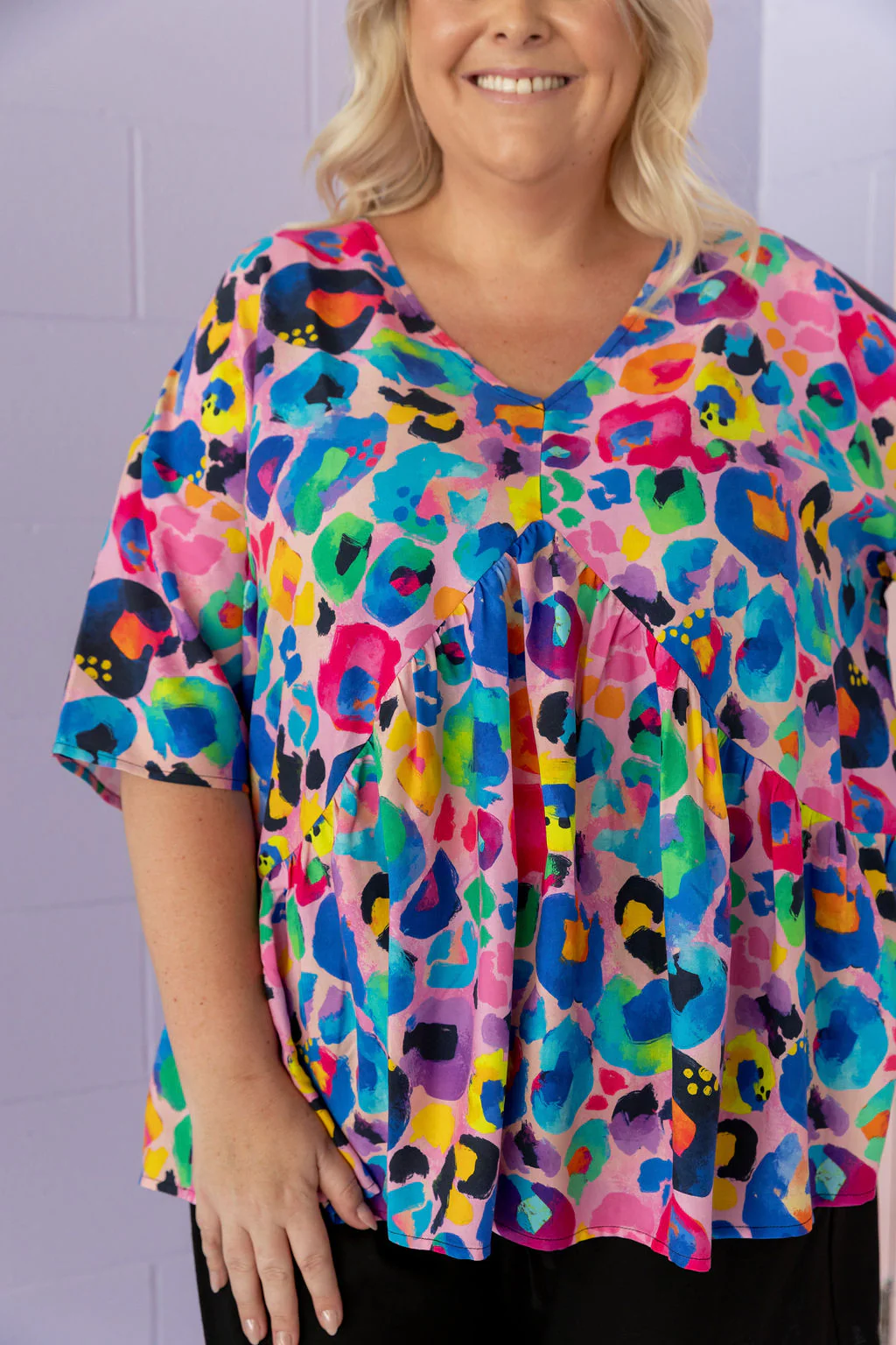 Peak Top in Rainbow Leopard Pink by Kasey Rainbow - Image 6
