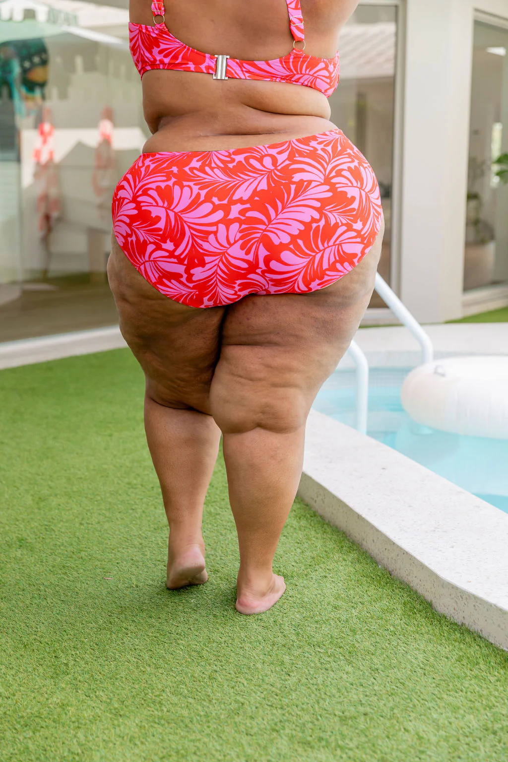 Pearl Bikini Pants In Pink Jungle - Image 23