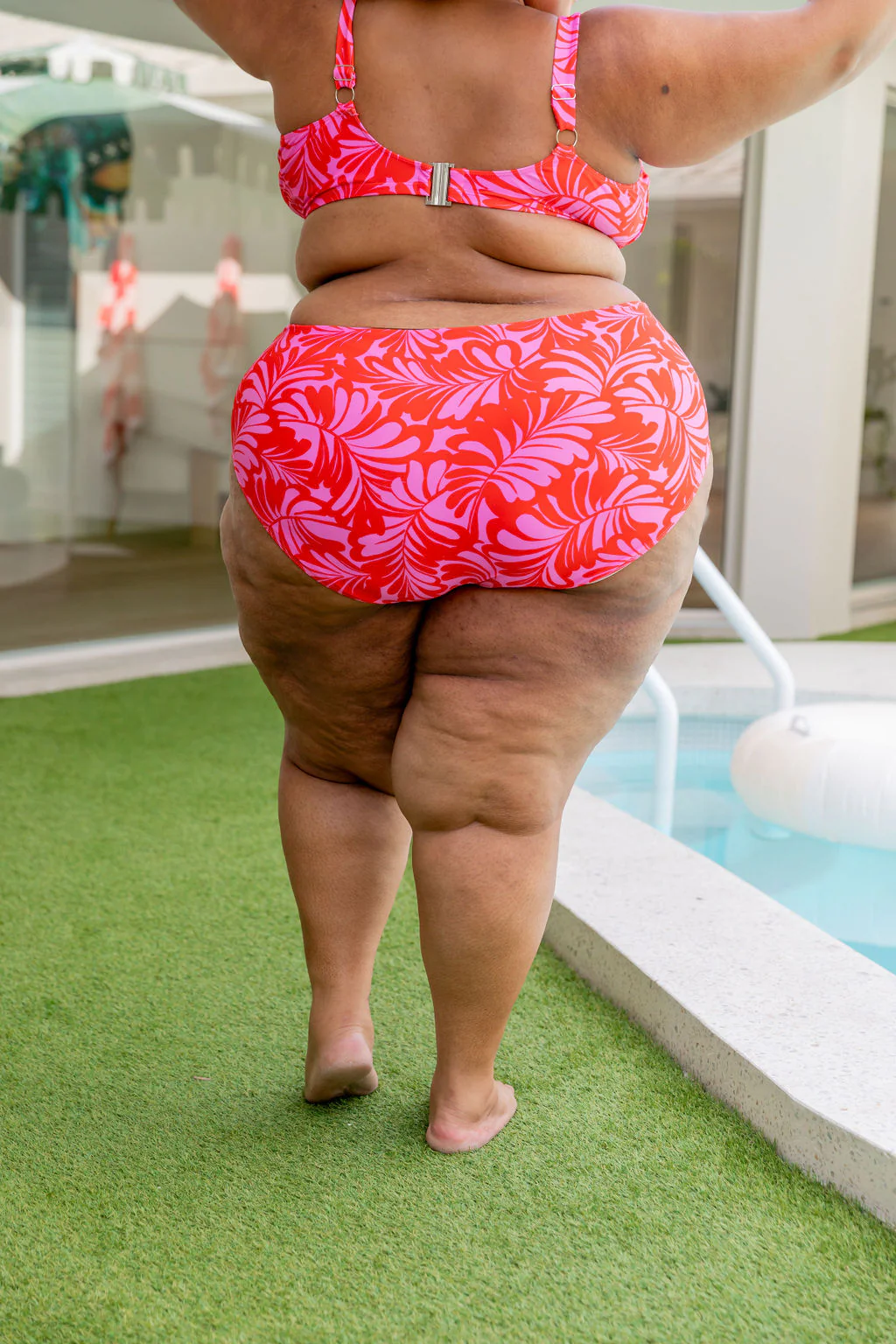Pearl Bikini Pants In Pink Jungle - Image 24