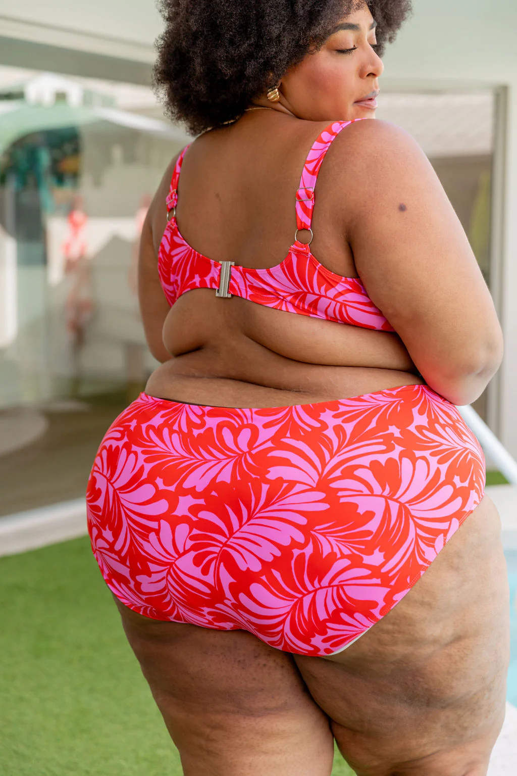 Pearl Bikini Pants In Pink Jungle - Image 9