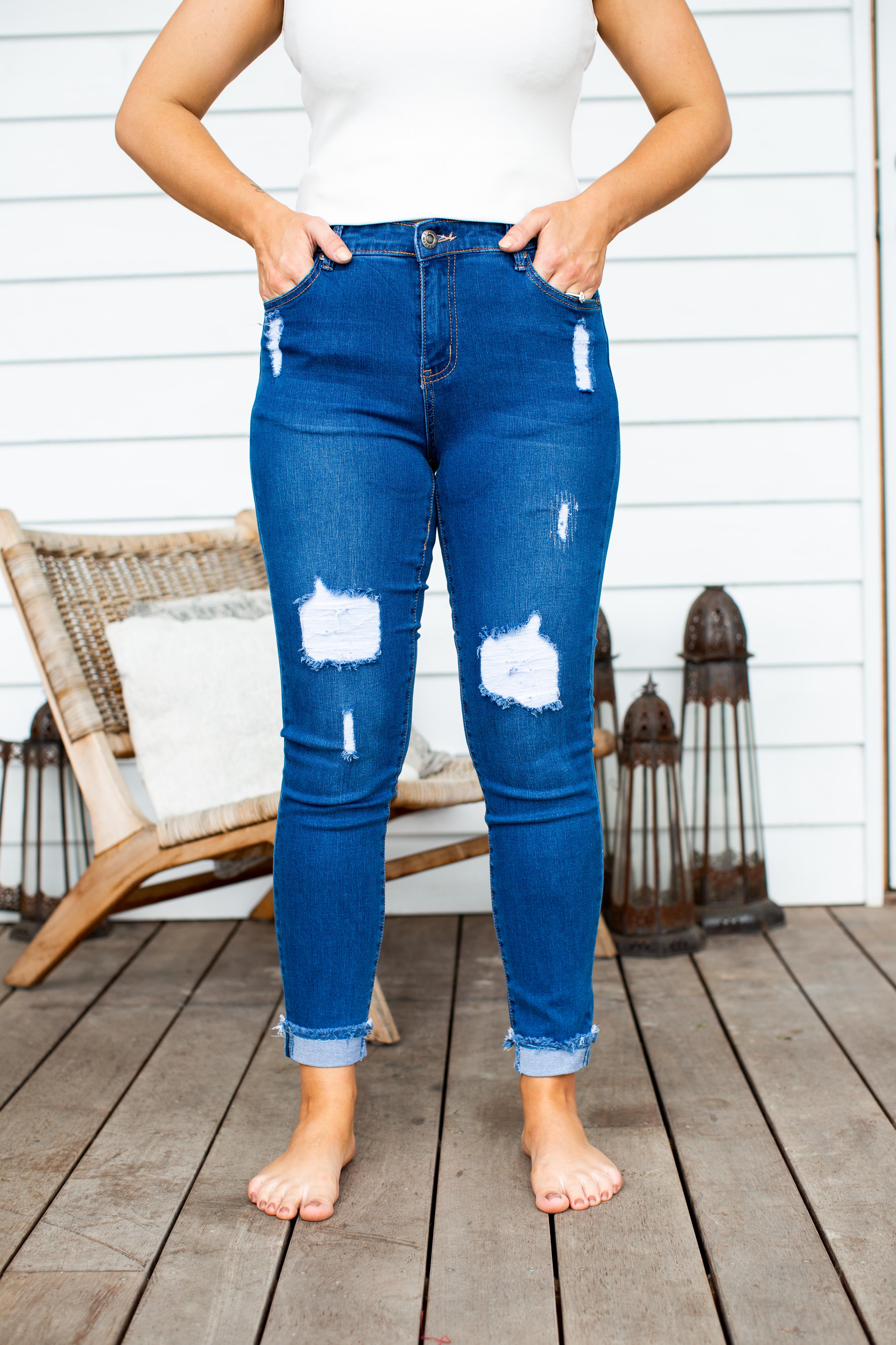 Peta Jeans in Dark Blue - Image 5