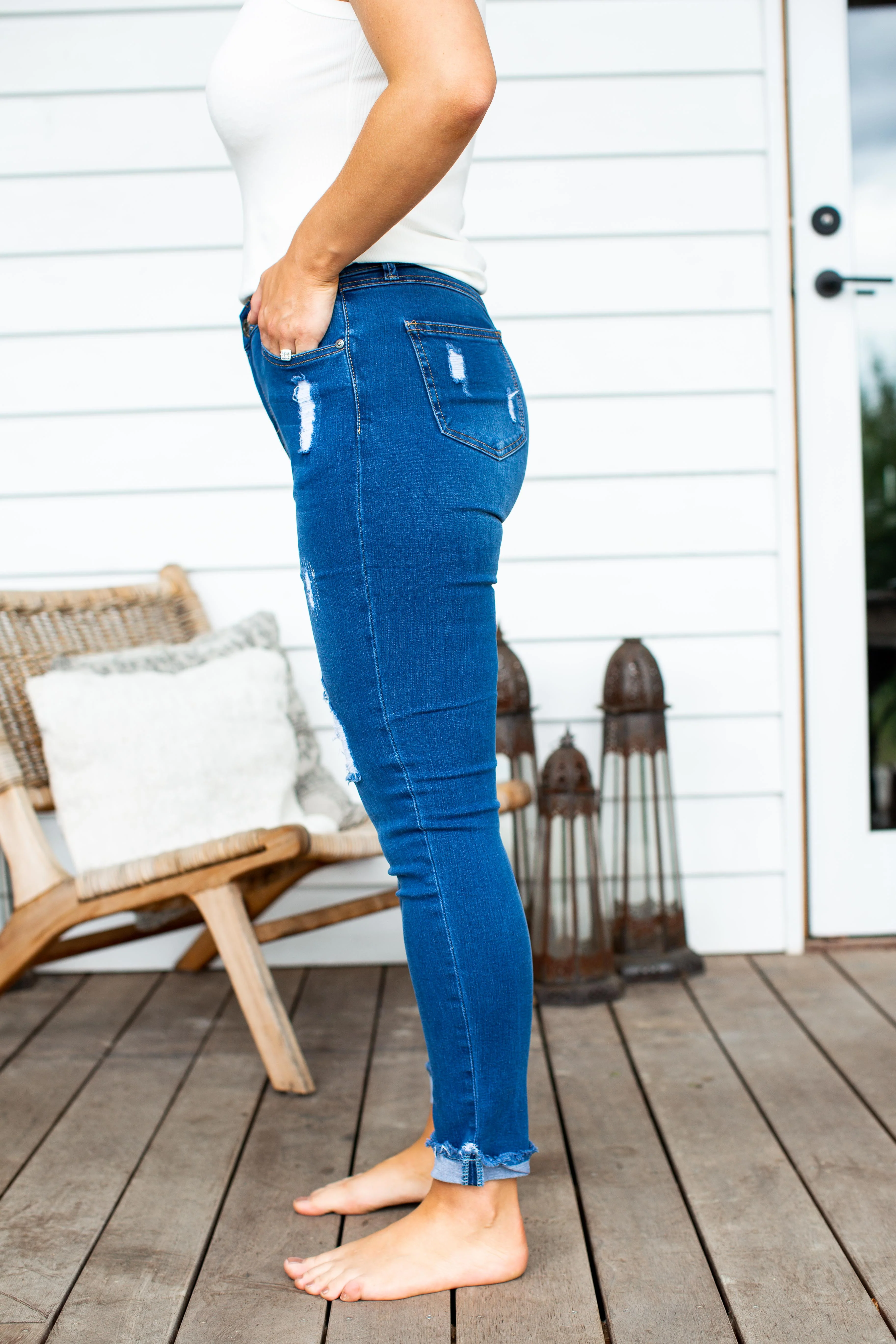 Peta Jeans in Dark Blue - Image 6