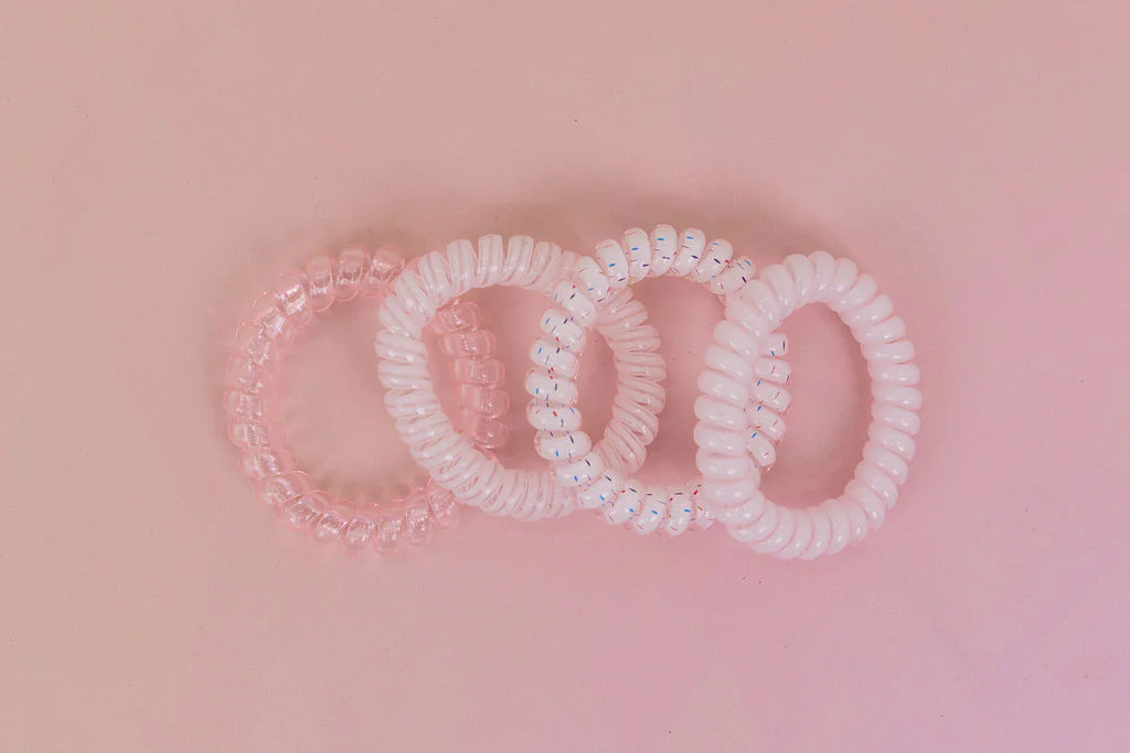 Pink Coil Hair Ties – 4 Pack - Image 12