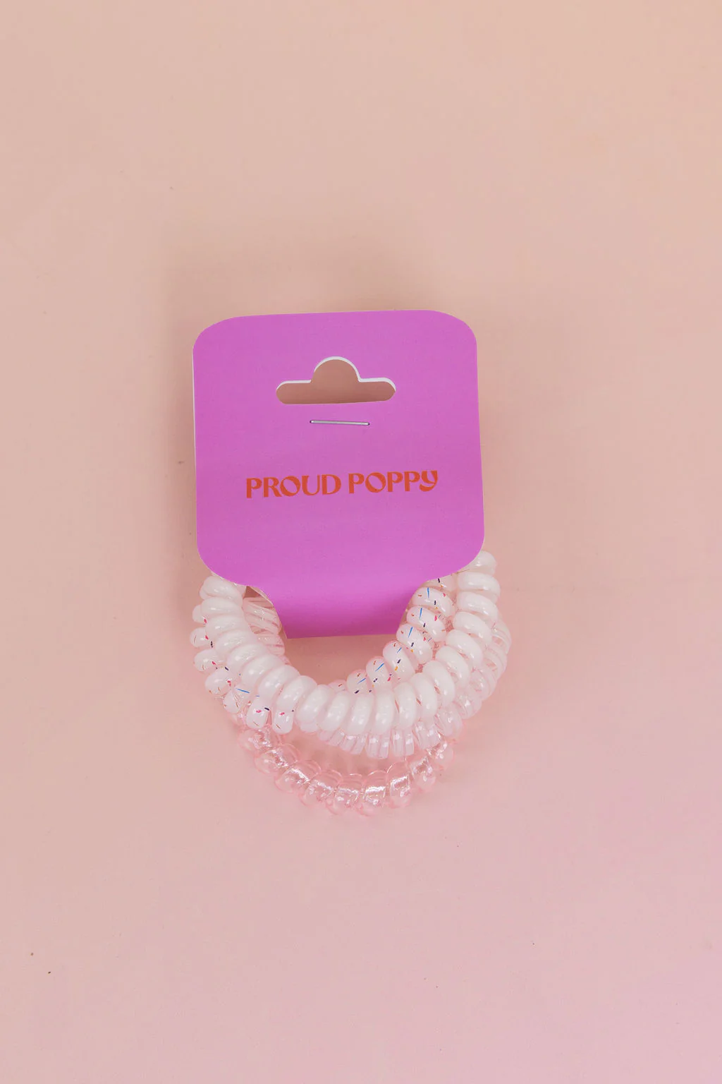Pink Coil Hair Ties – 4 Pack - Image 3