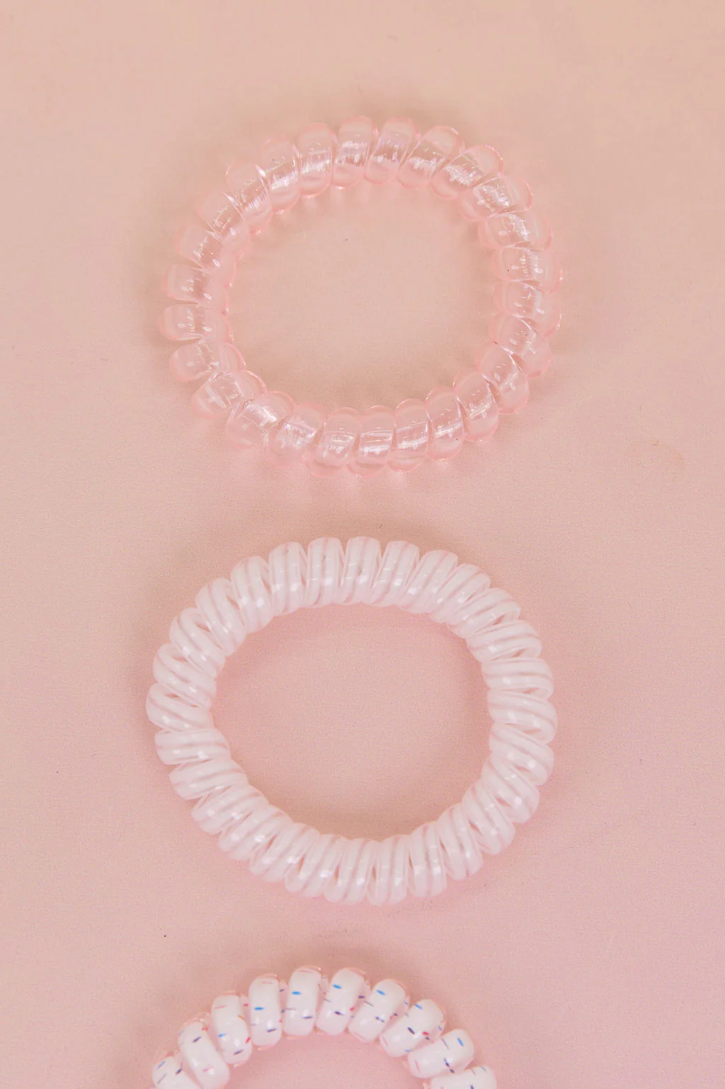 Pink Coil Hair Ties – 4 Pack - Image 7