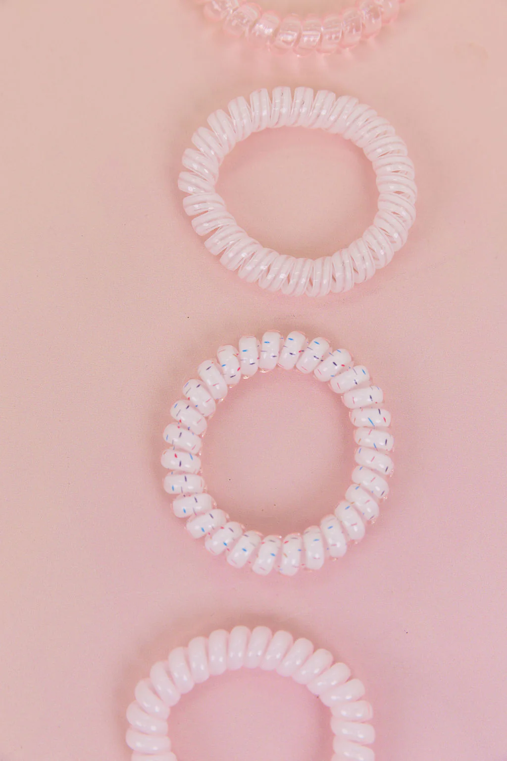 Pink Coil Hair Ties – 4 Pack - Image 8