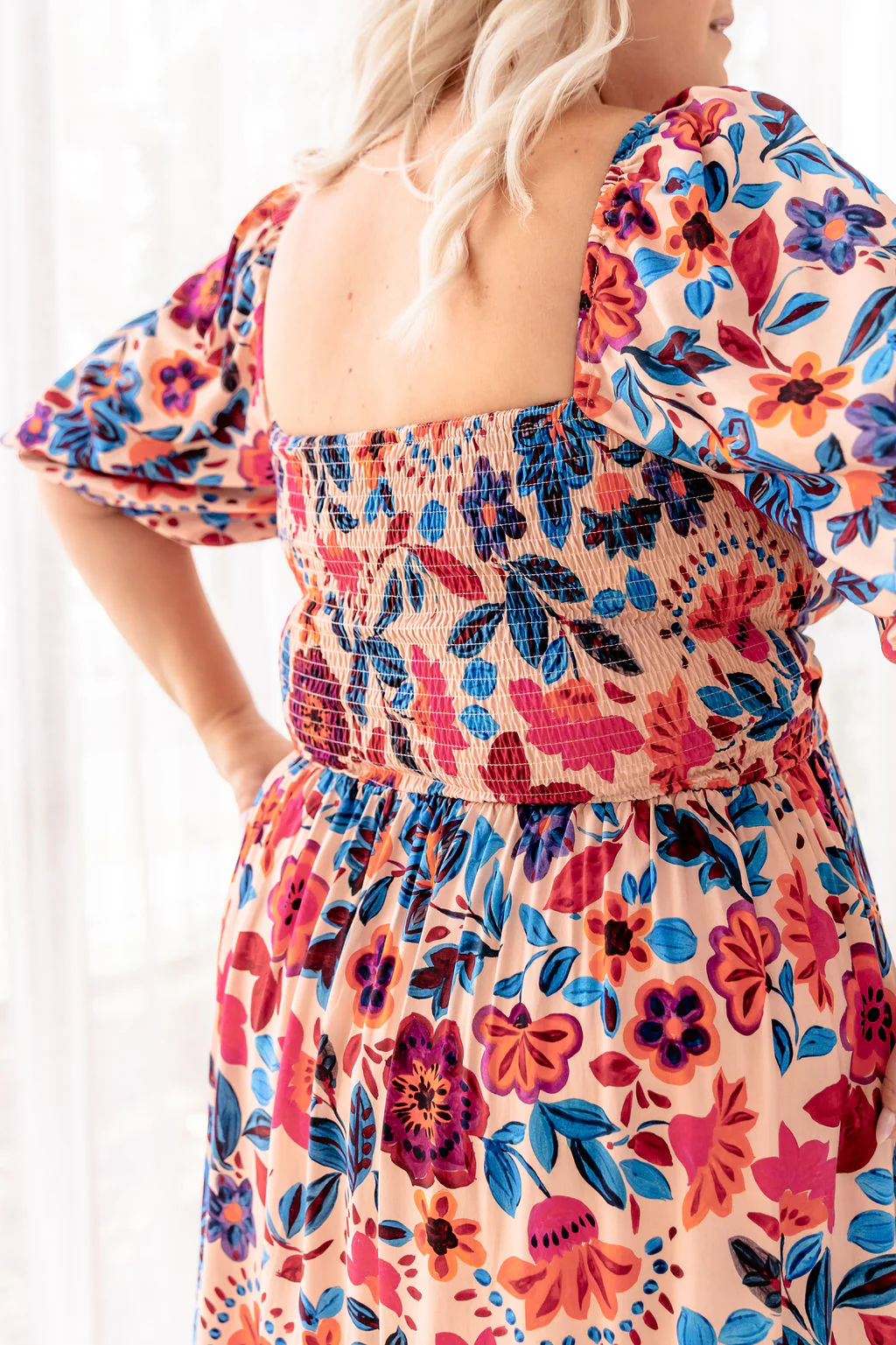 Pippa Cut Out Dress in Jardin - Image 14