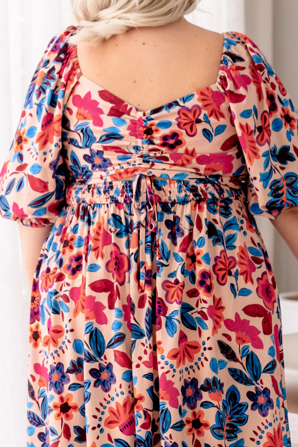 Pippa Cut Out Dress in Jardin - Image 9