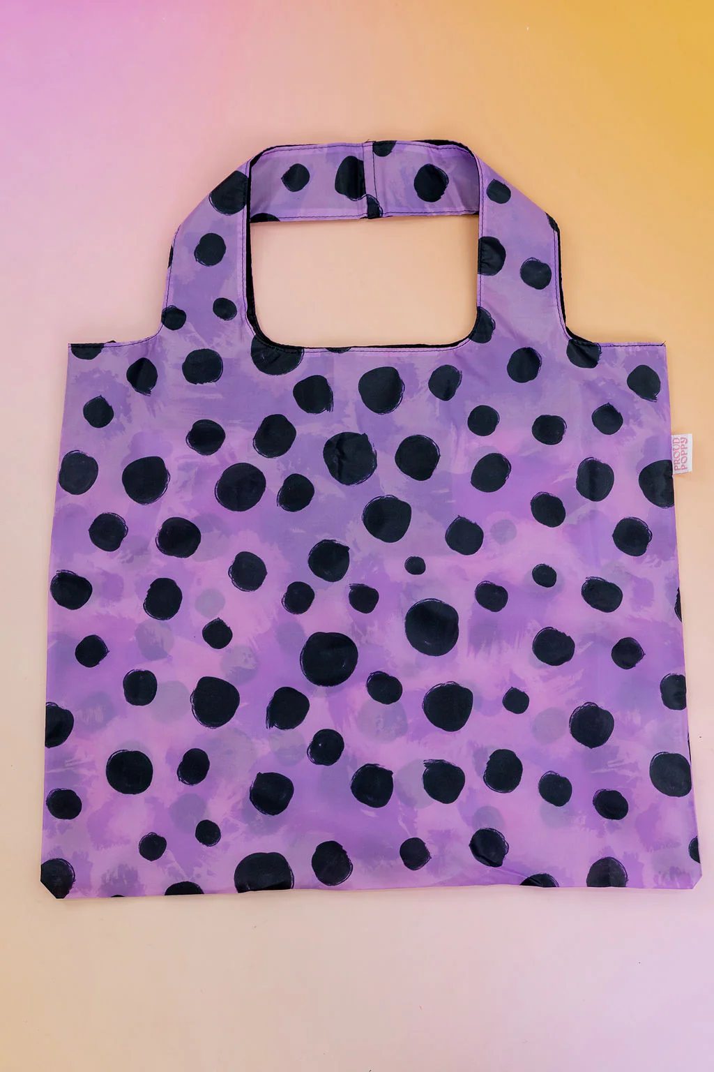 PP Reusable Shopper Bag in Purple Cheetah by Kasey Rainbow - Image 2