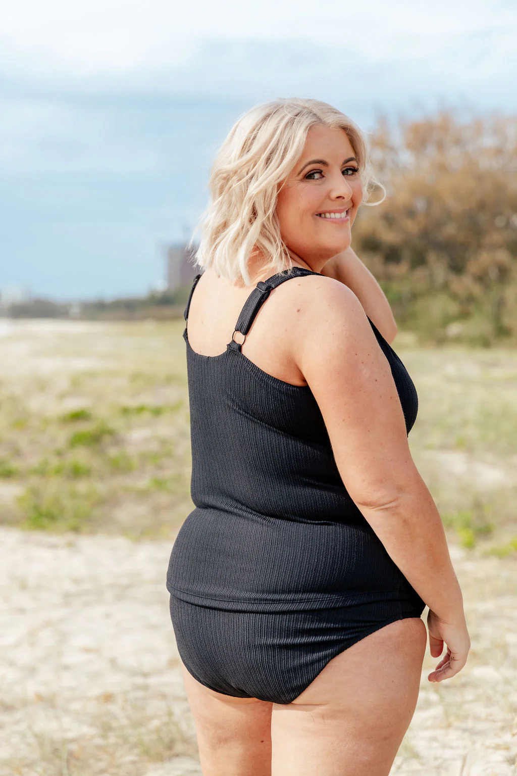 Burleigh Tankini Top in Black - Image 17