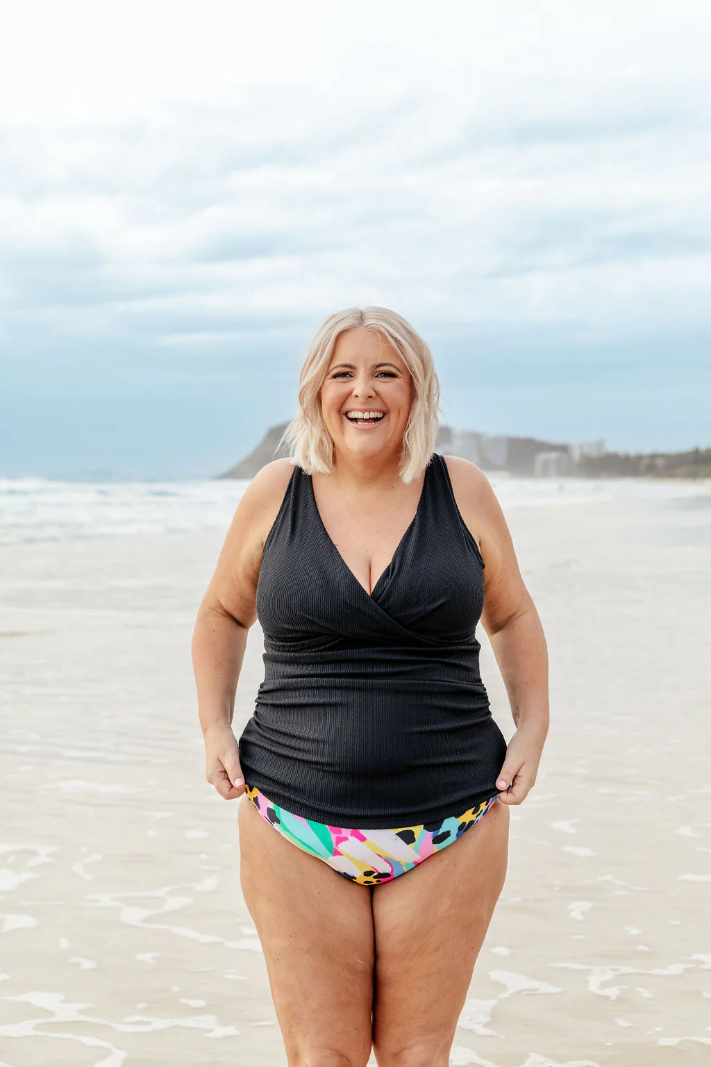 Burleigh Tankini Top in Black - Image 3