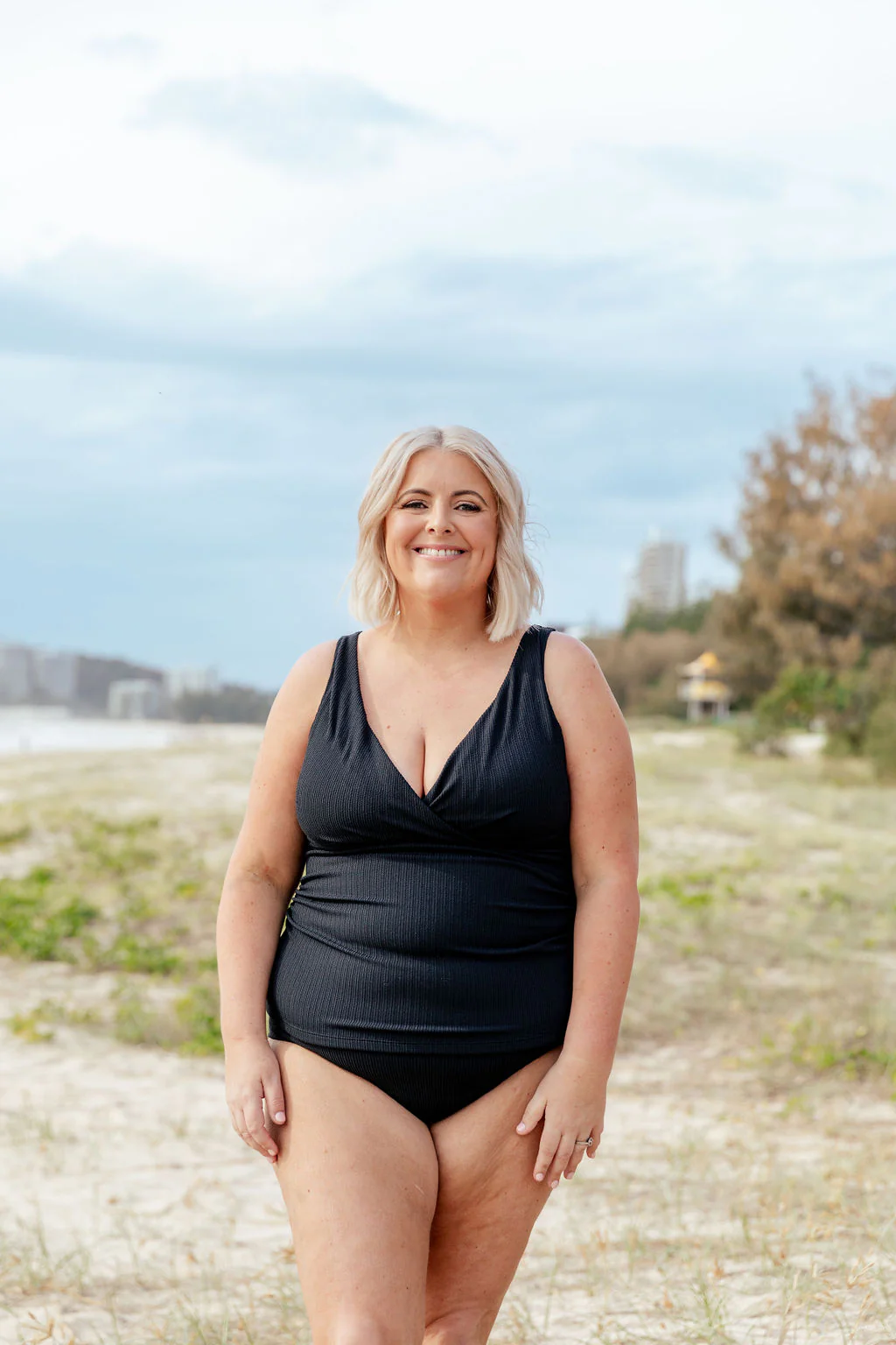 Burleigh Tankini Top in Black - Image 8