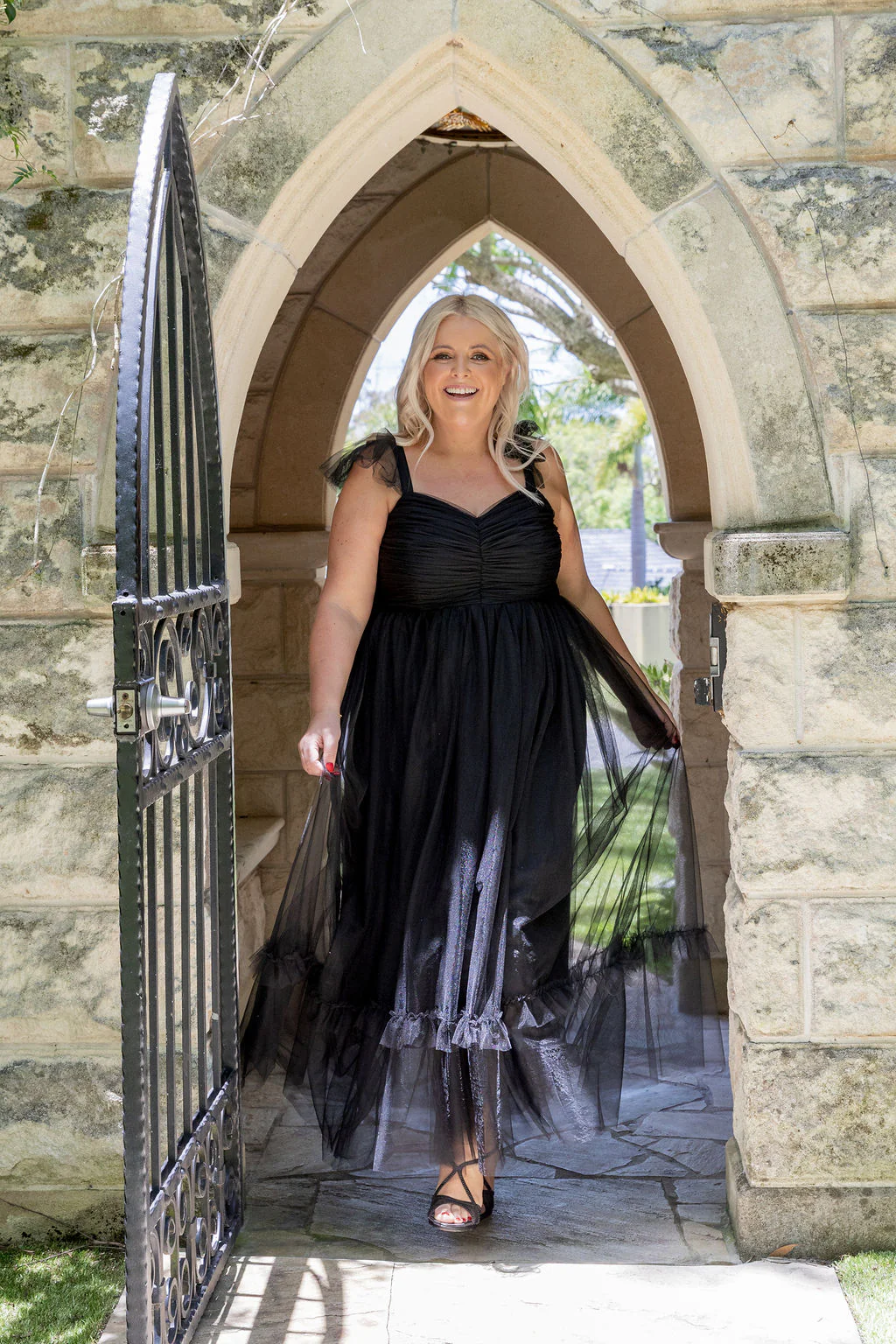 Princess Maxi Dress in Black - Image 13