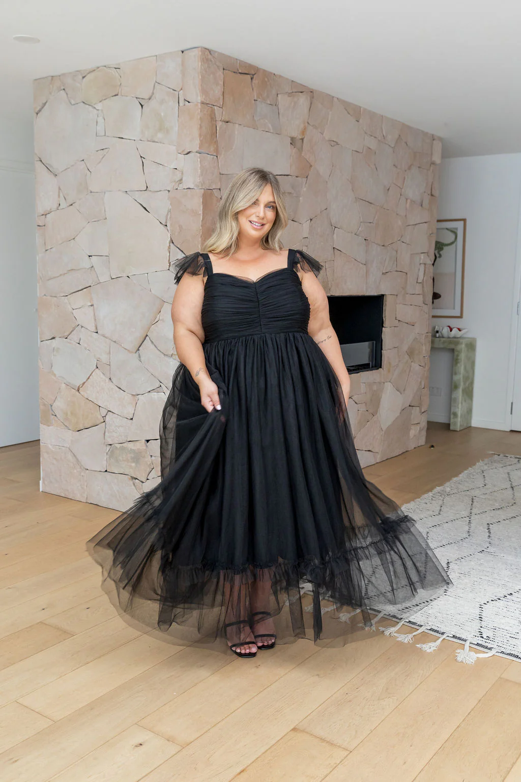 Princess Maxi Dress in Black - Image 24
