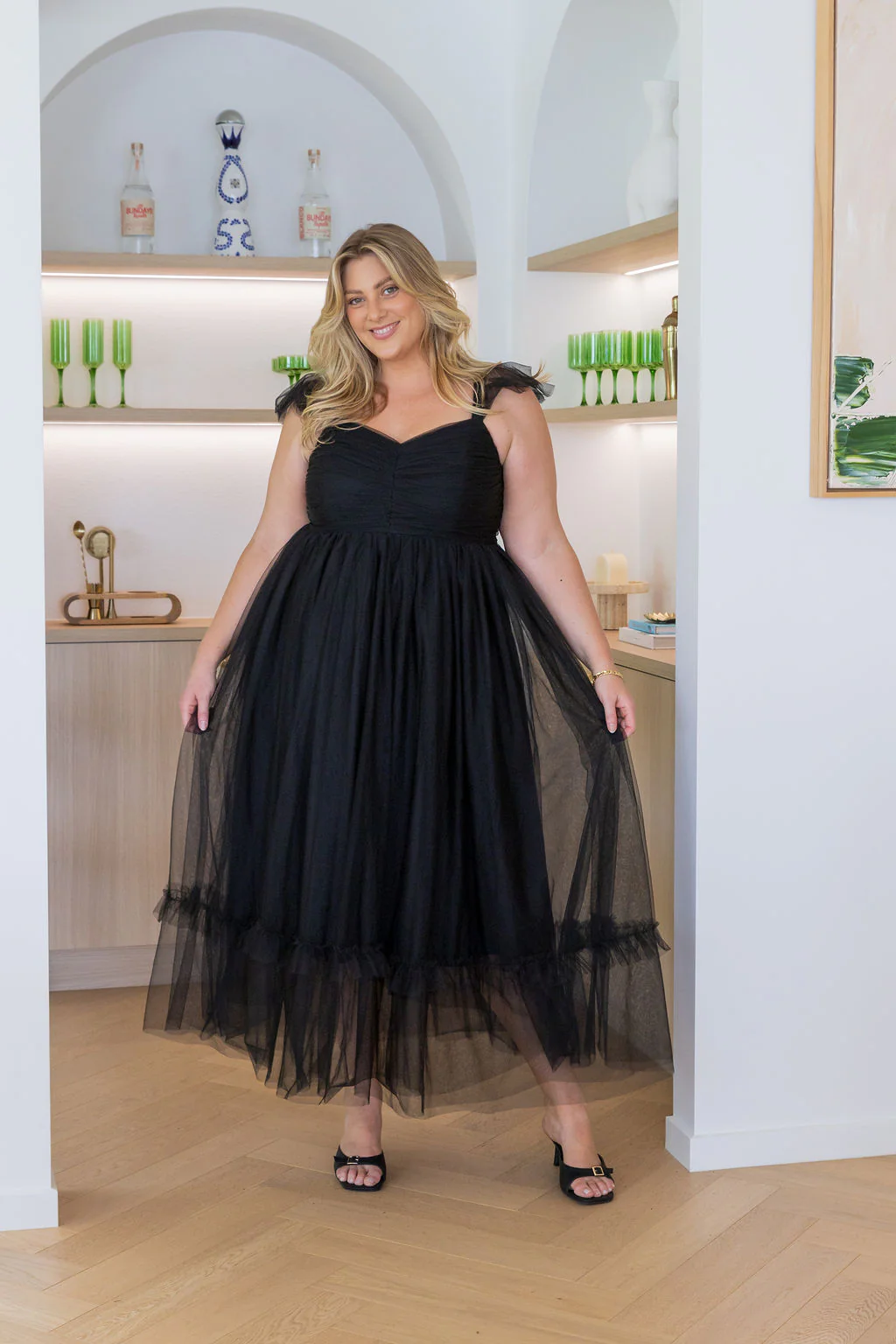 Princess Maxi Dress in Black - Image 3