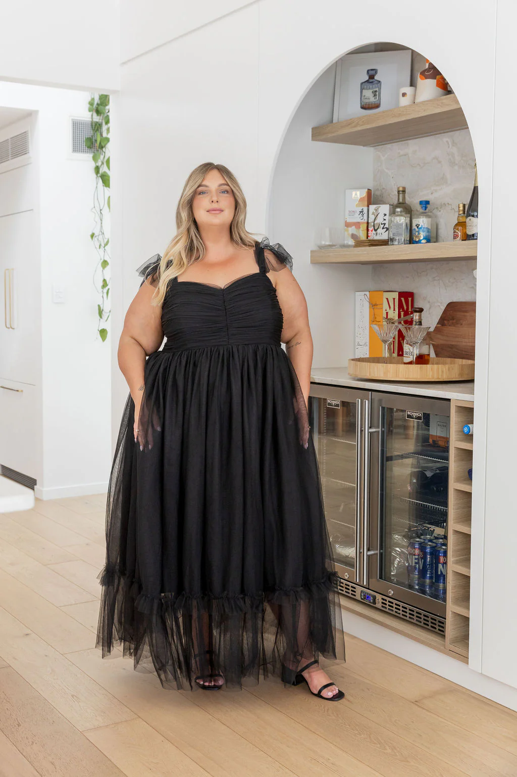 Princess Maxi Dress in Black - Image 30