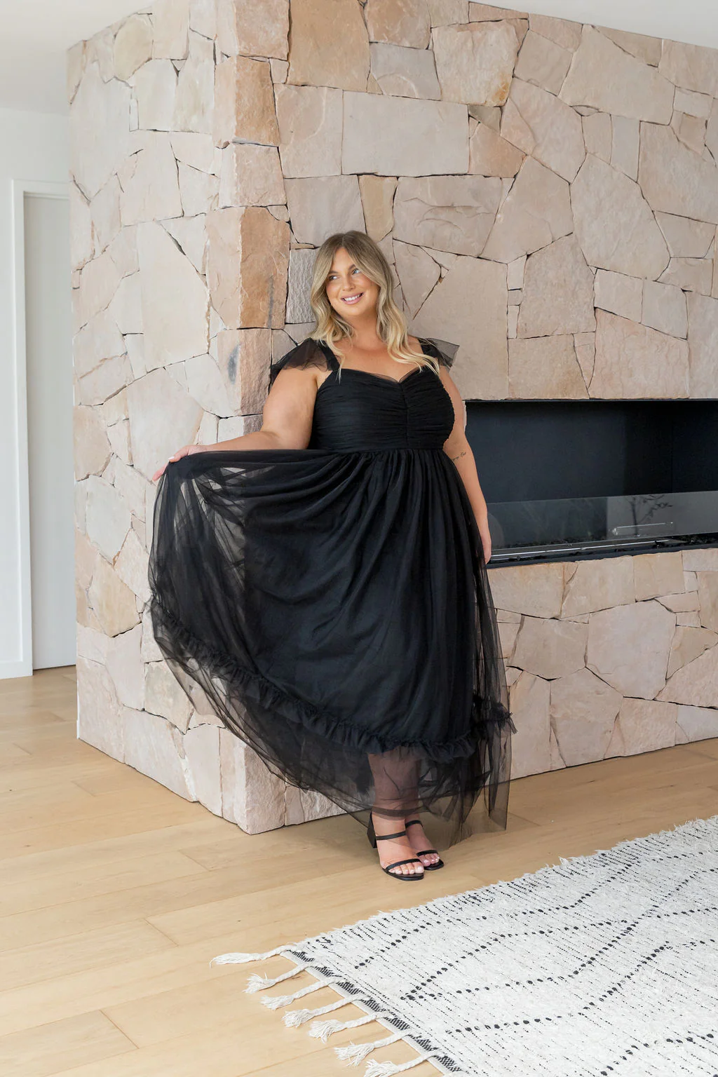 Princess Maxi Dress in Black - Image 33
