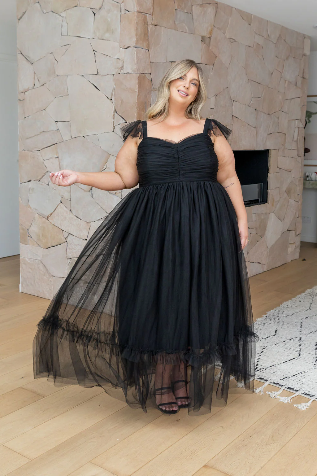 Princess Maxi Dress in Black - Image 8