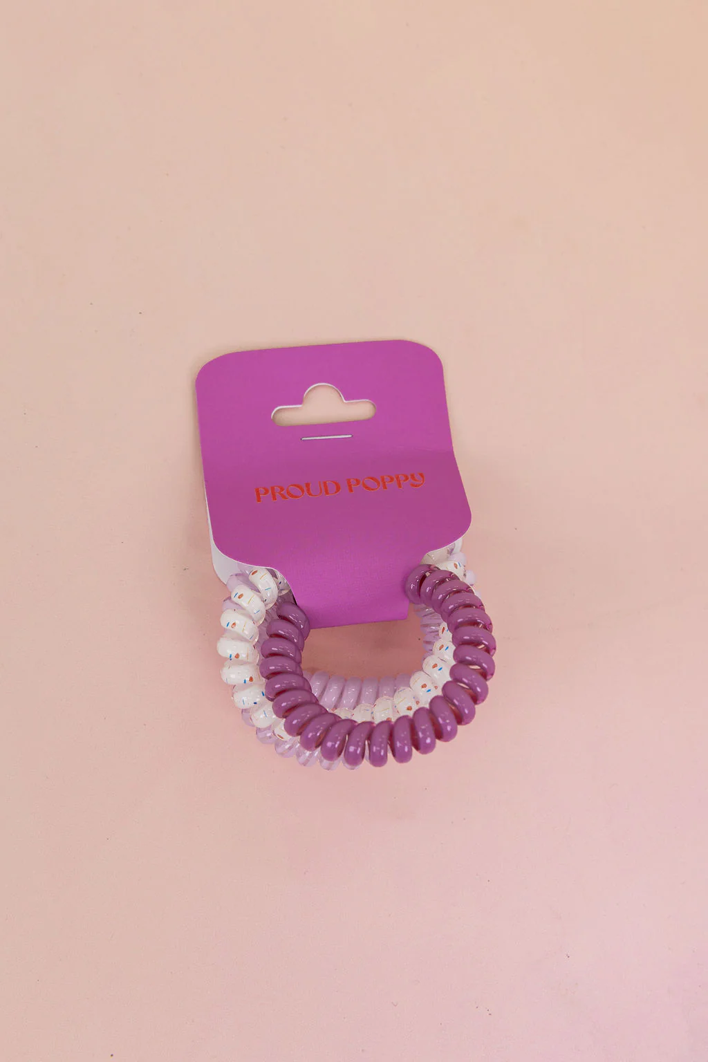 Purple Coil Hair Ties – 4 Pack - Image 3