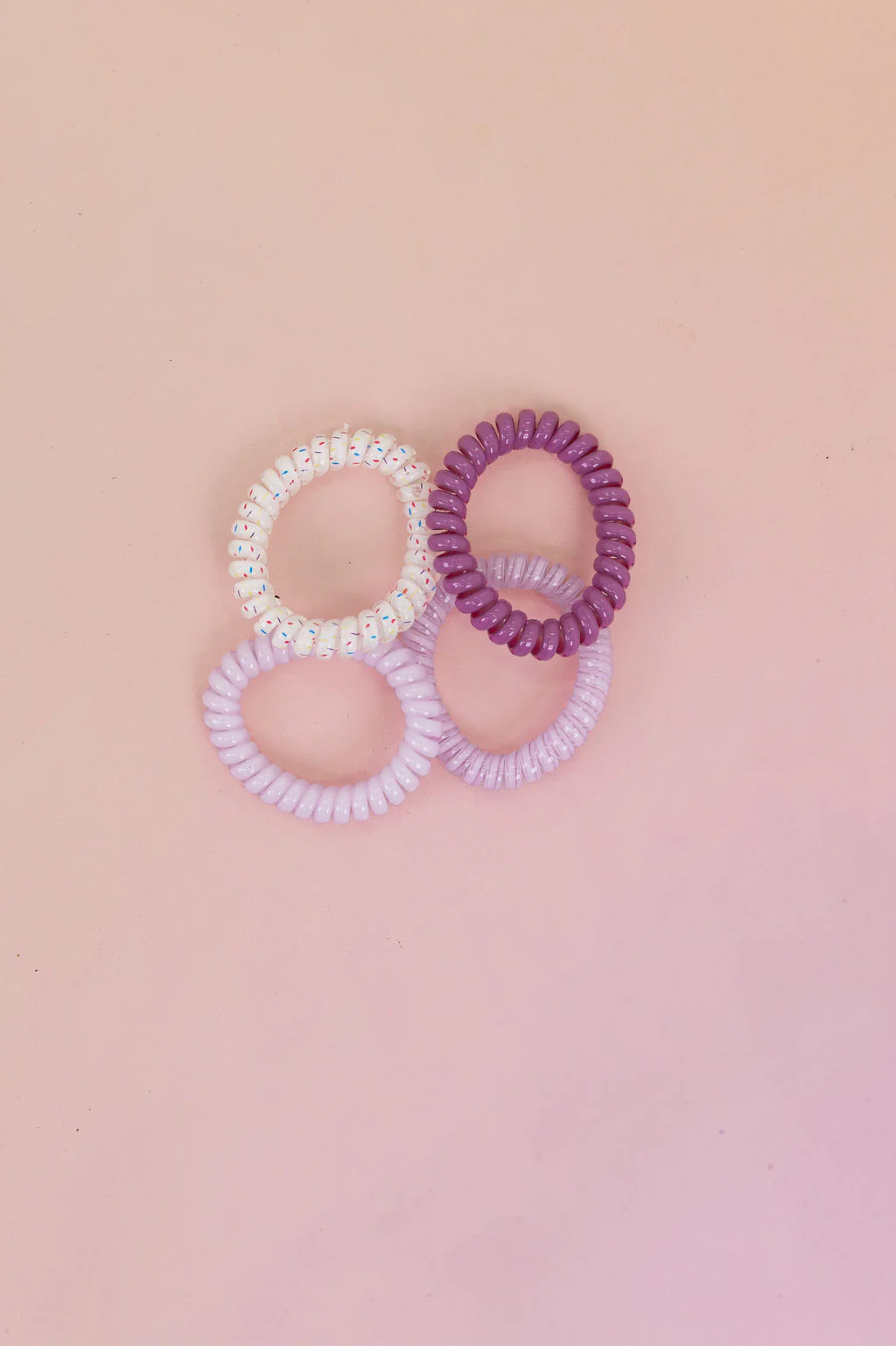 Purple Coil Hair Ties – 4 Pack - Image 5