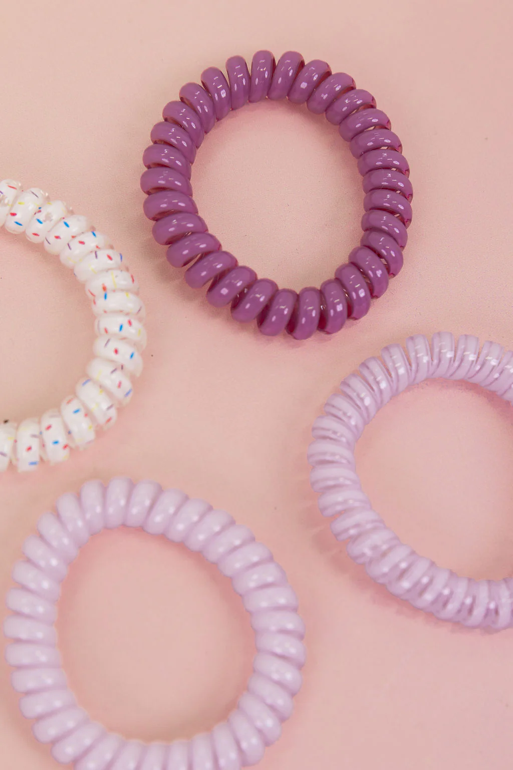 Purple Coil Hair Ties – 4 Pack - Image 6