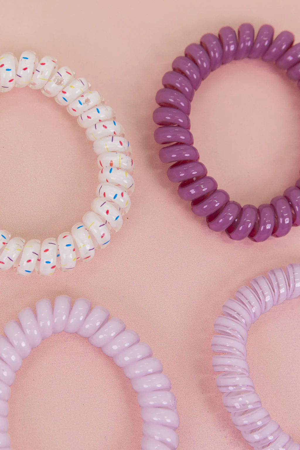 Purple Coil Hair Ties – 4 Pack - Image 7