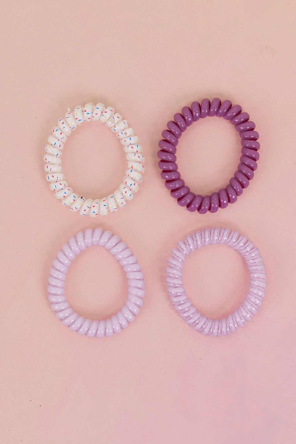 Purple Coil Hair Ties – 4 Pack - Image 9