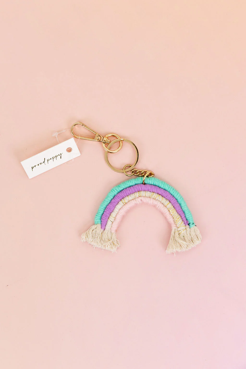 Rainbow Pastel Key Charm