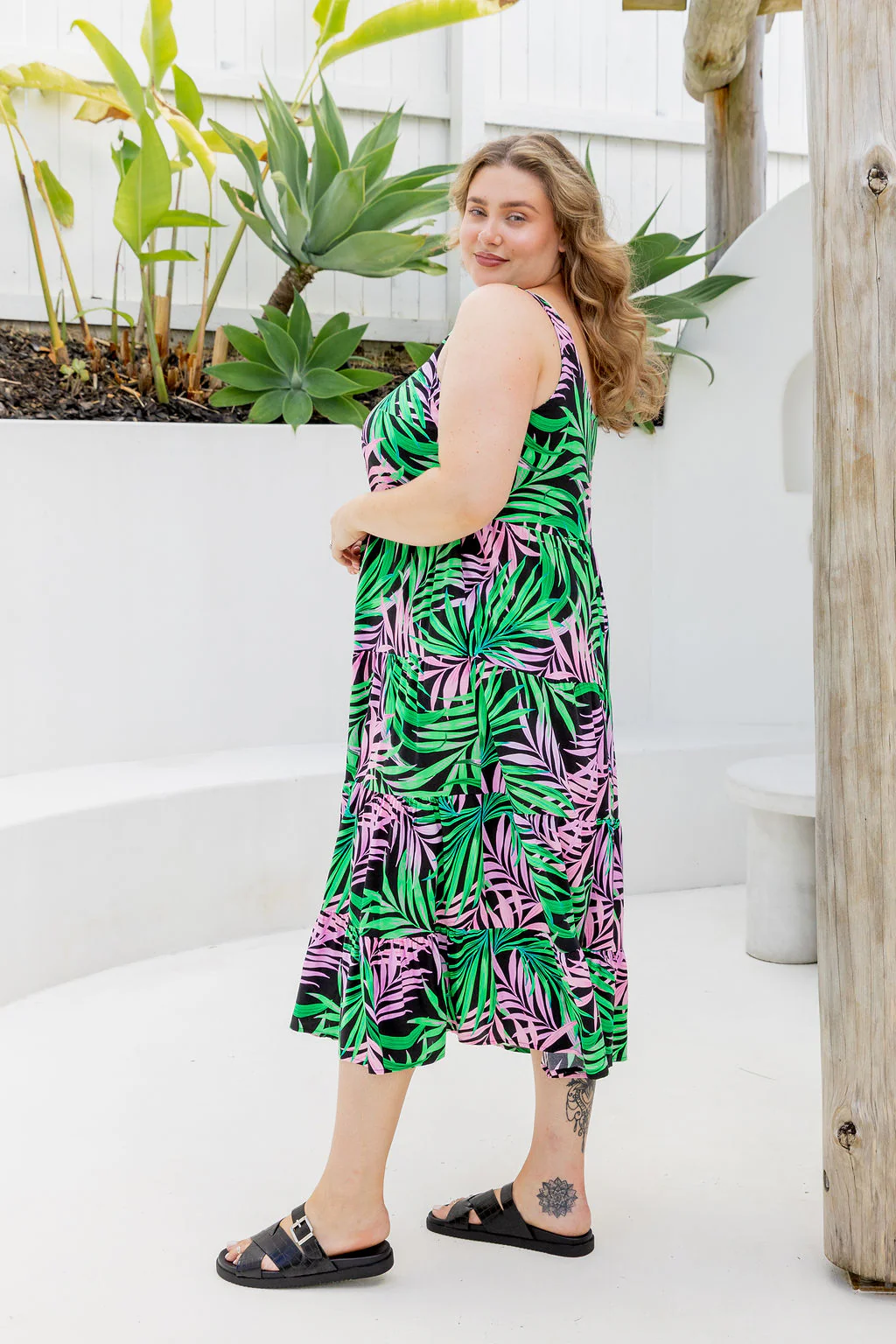 Ronnie Maxi Dress in Midnight Jungle - Image 12