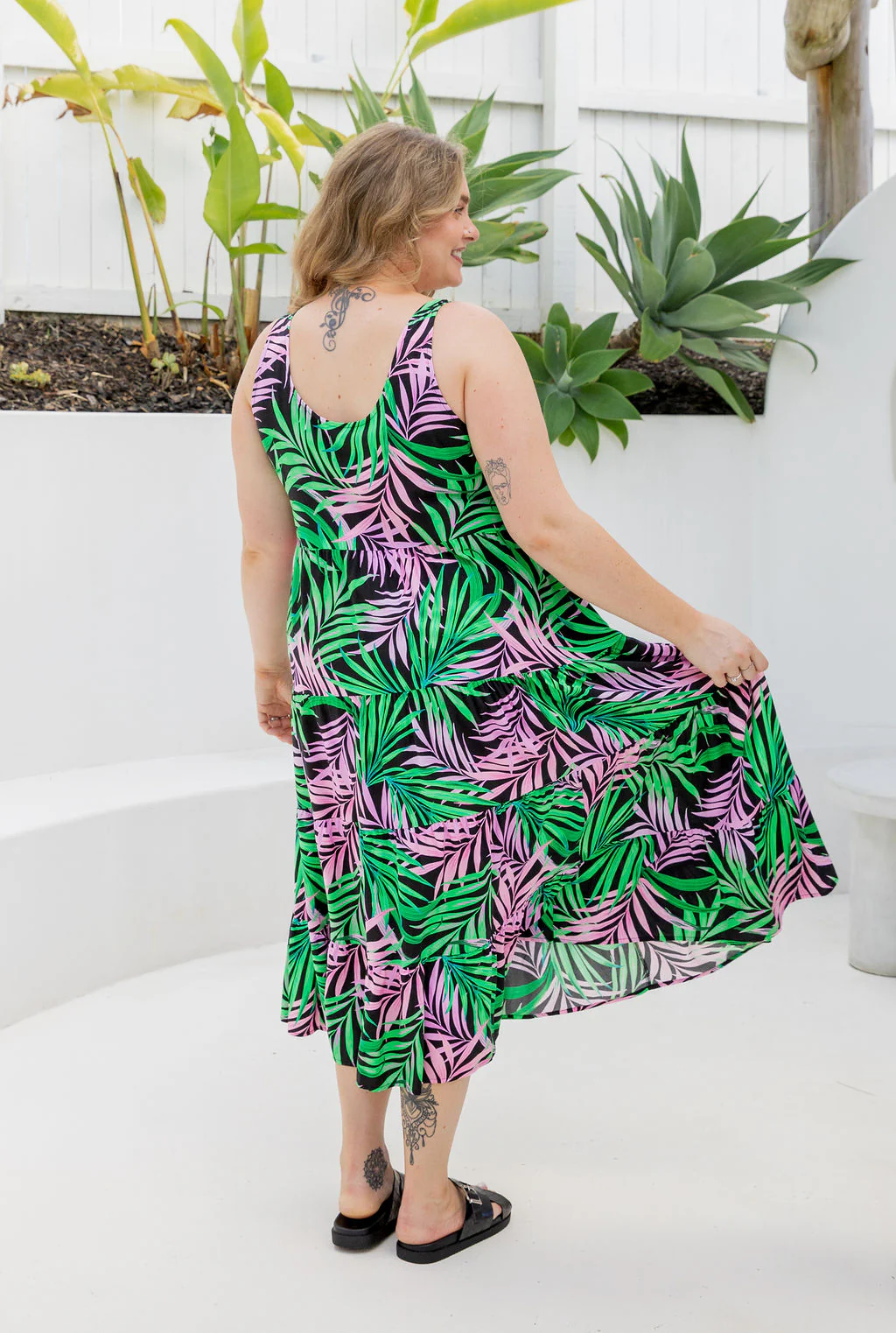 Ronnie Maxi Dress in Midnight Jungle - Image 13