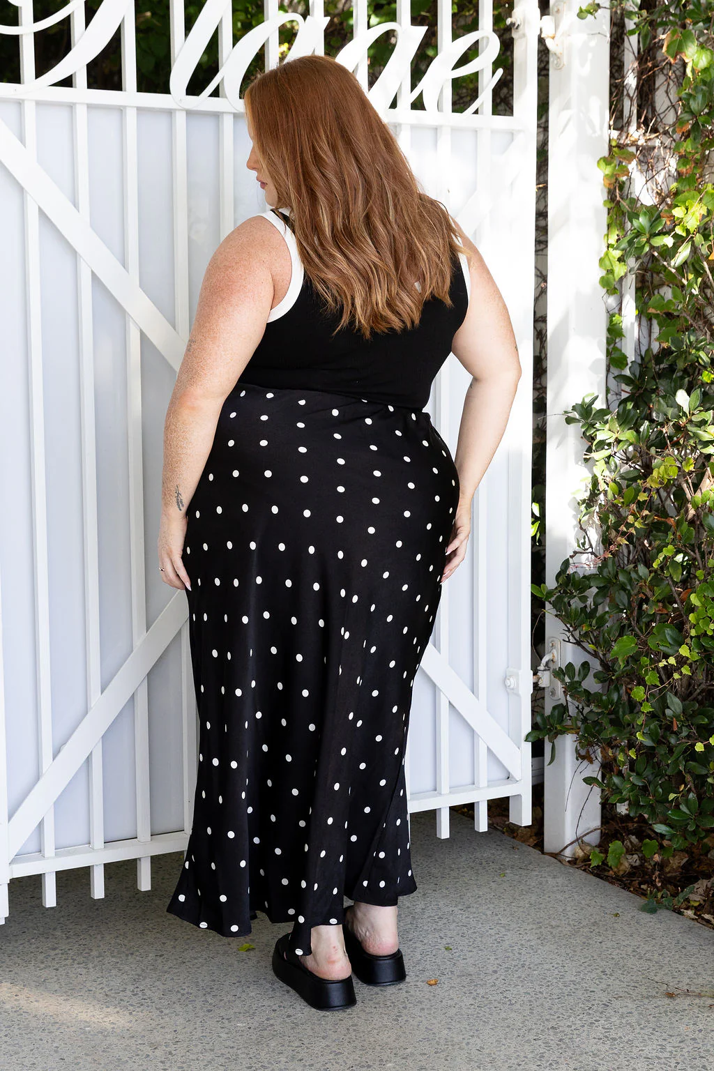 Rue Rib Tank in Black/White - Image 5