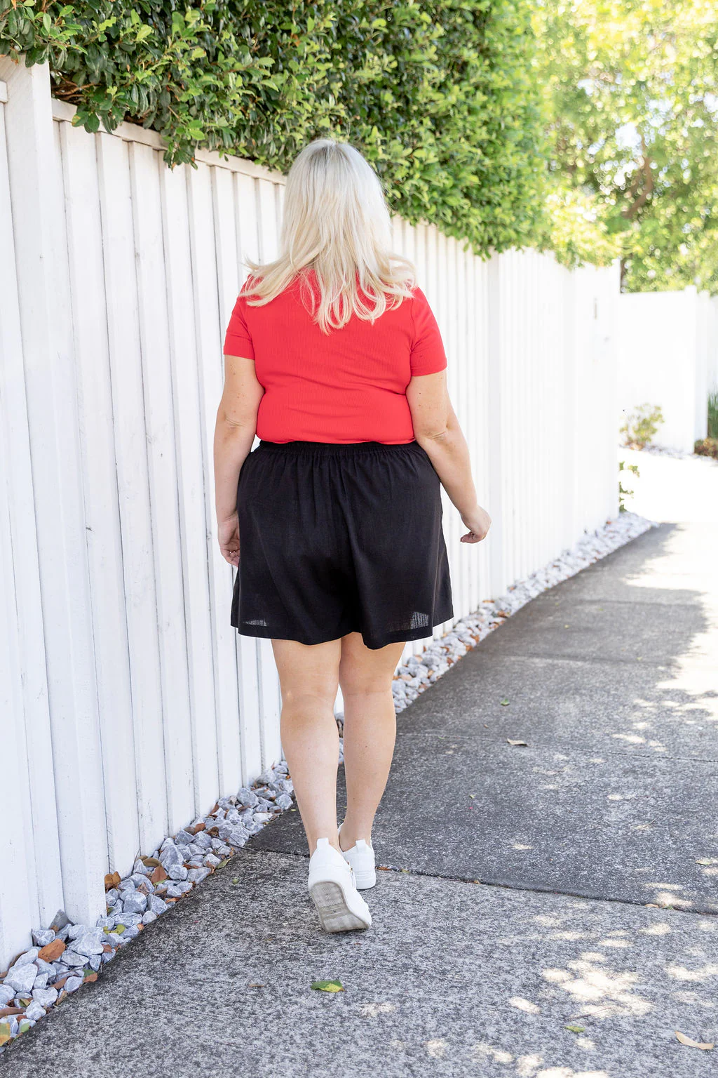 Samara Linen Blend Skort in Black - Image 14