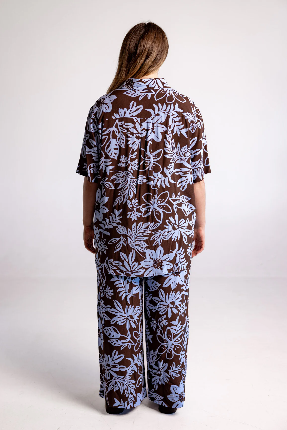 Samara Shirt in Blue Lani Chocolate - Image 12