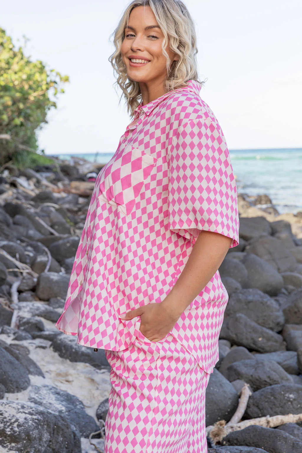 Samara Shirt in Sorrento Pink - Image 11