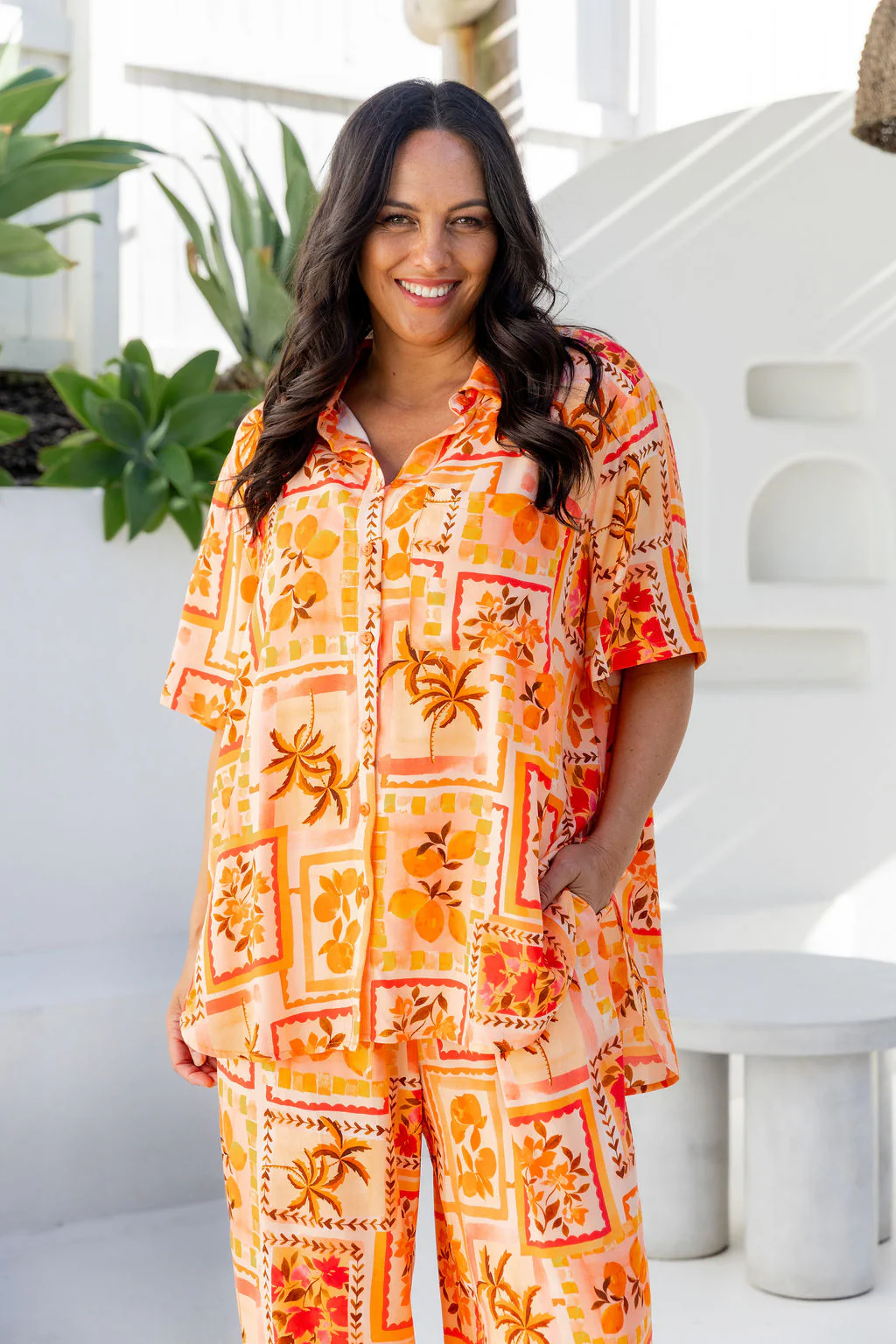Samara Shirt in Sunkissed Mosaic