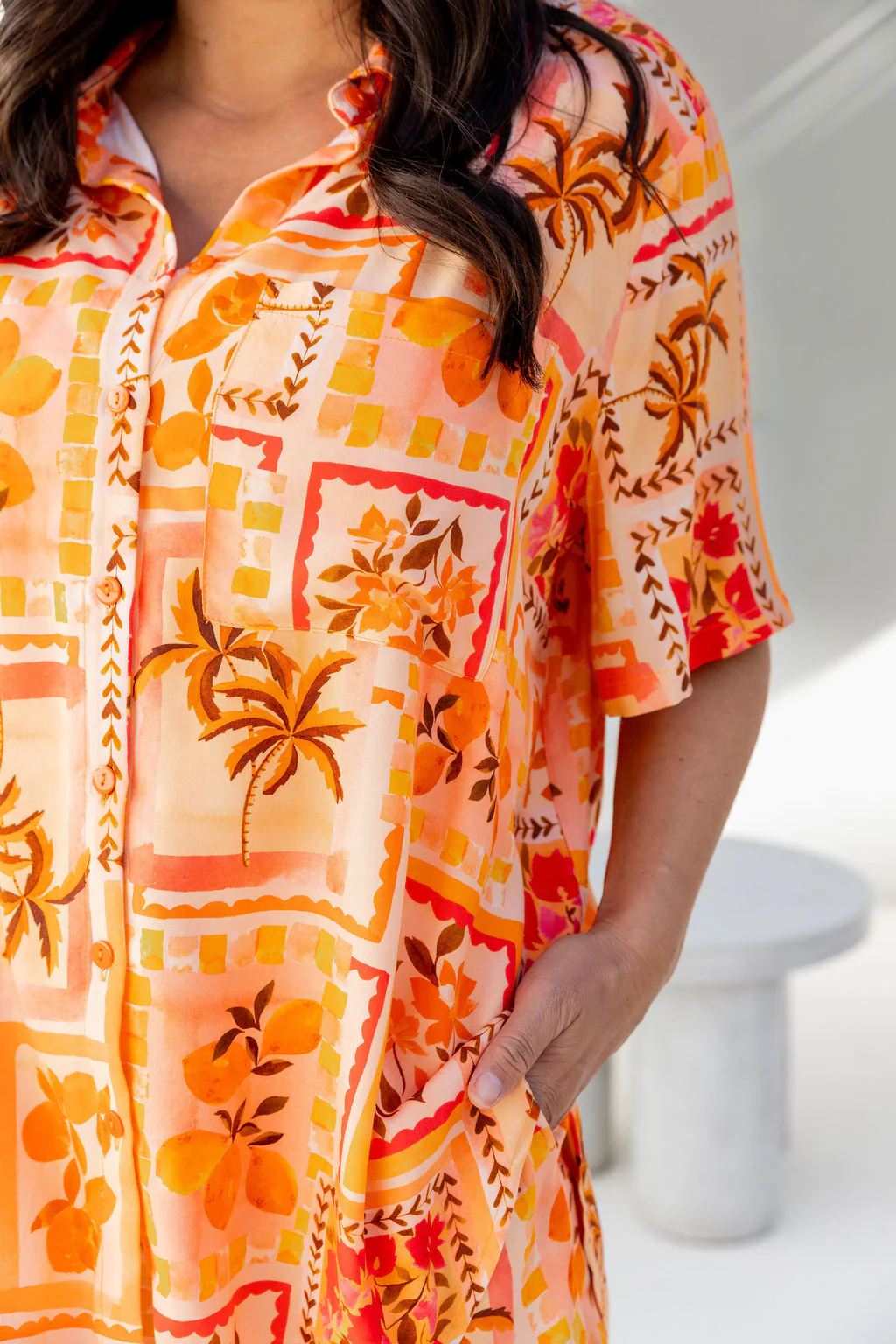 Samara Shirt in Sunkissed Mosaic - Image 8