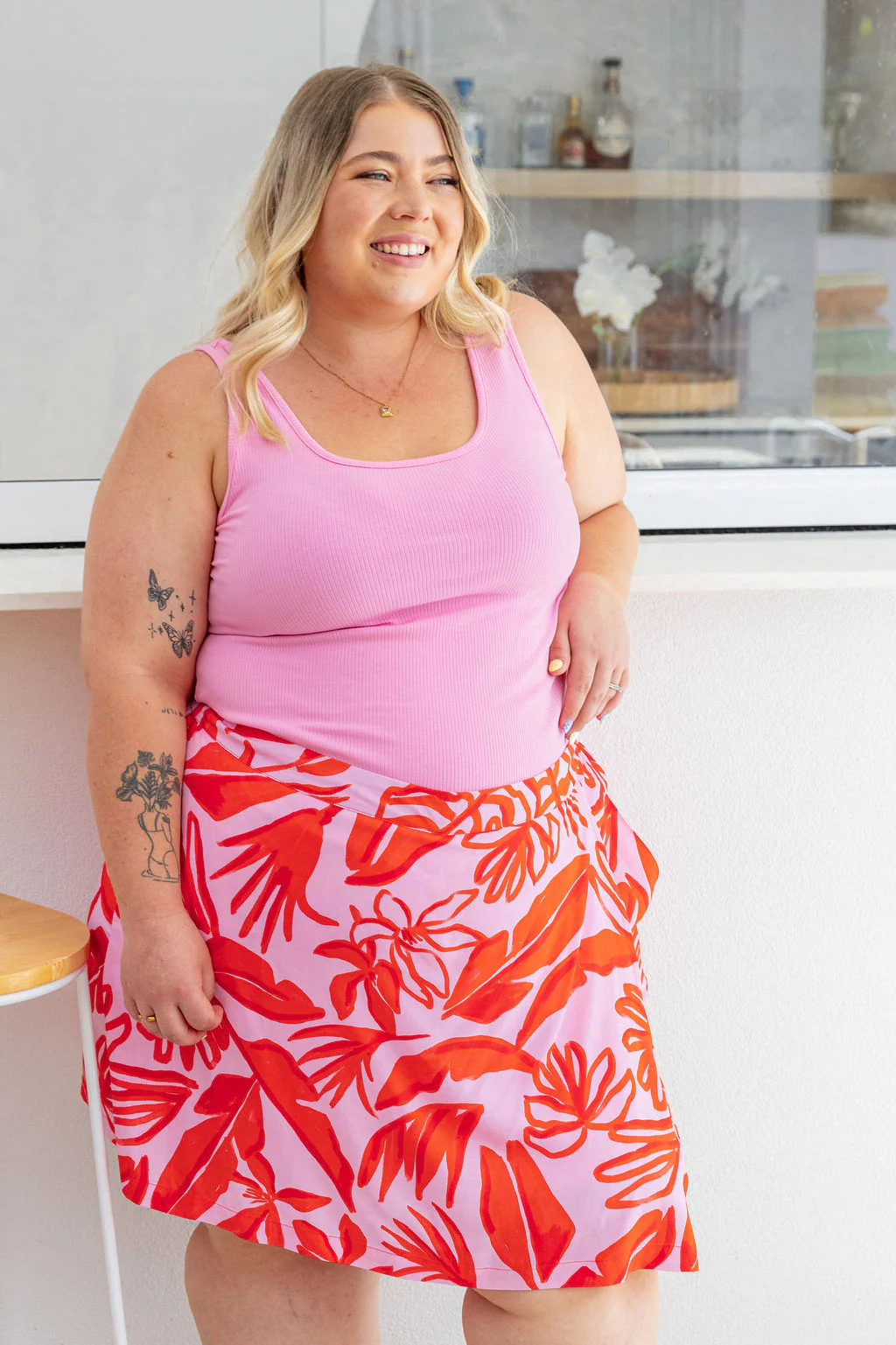 Samara Skort in Blush Fern - Image 11