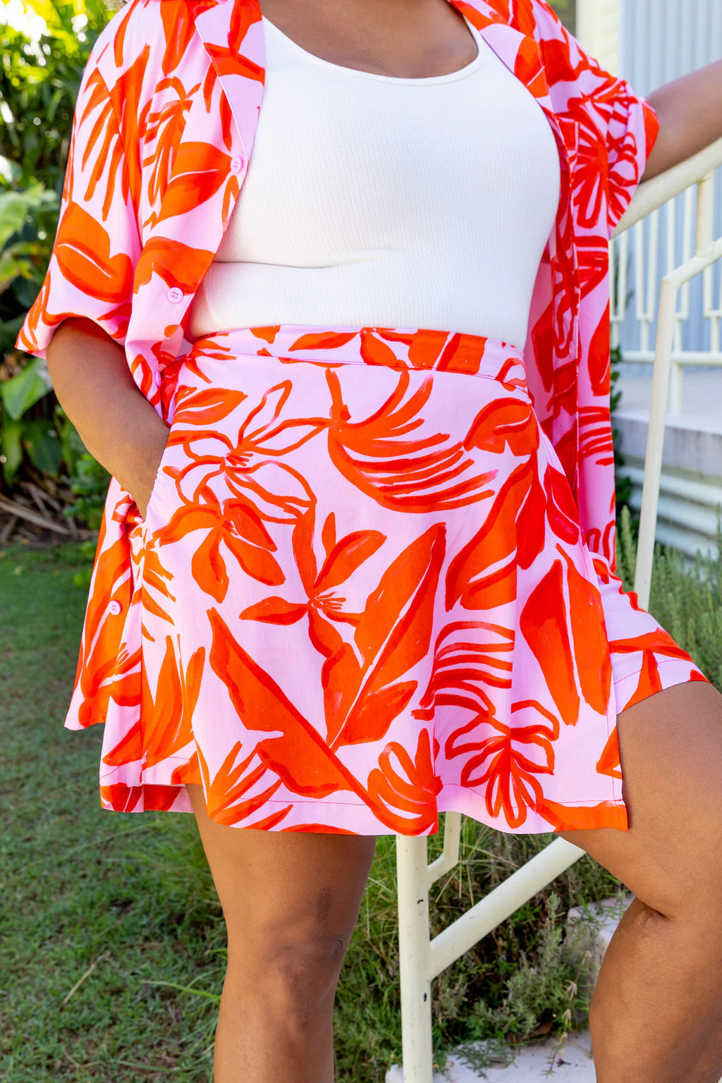 Samara Skort in Blush Fern - Image 5